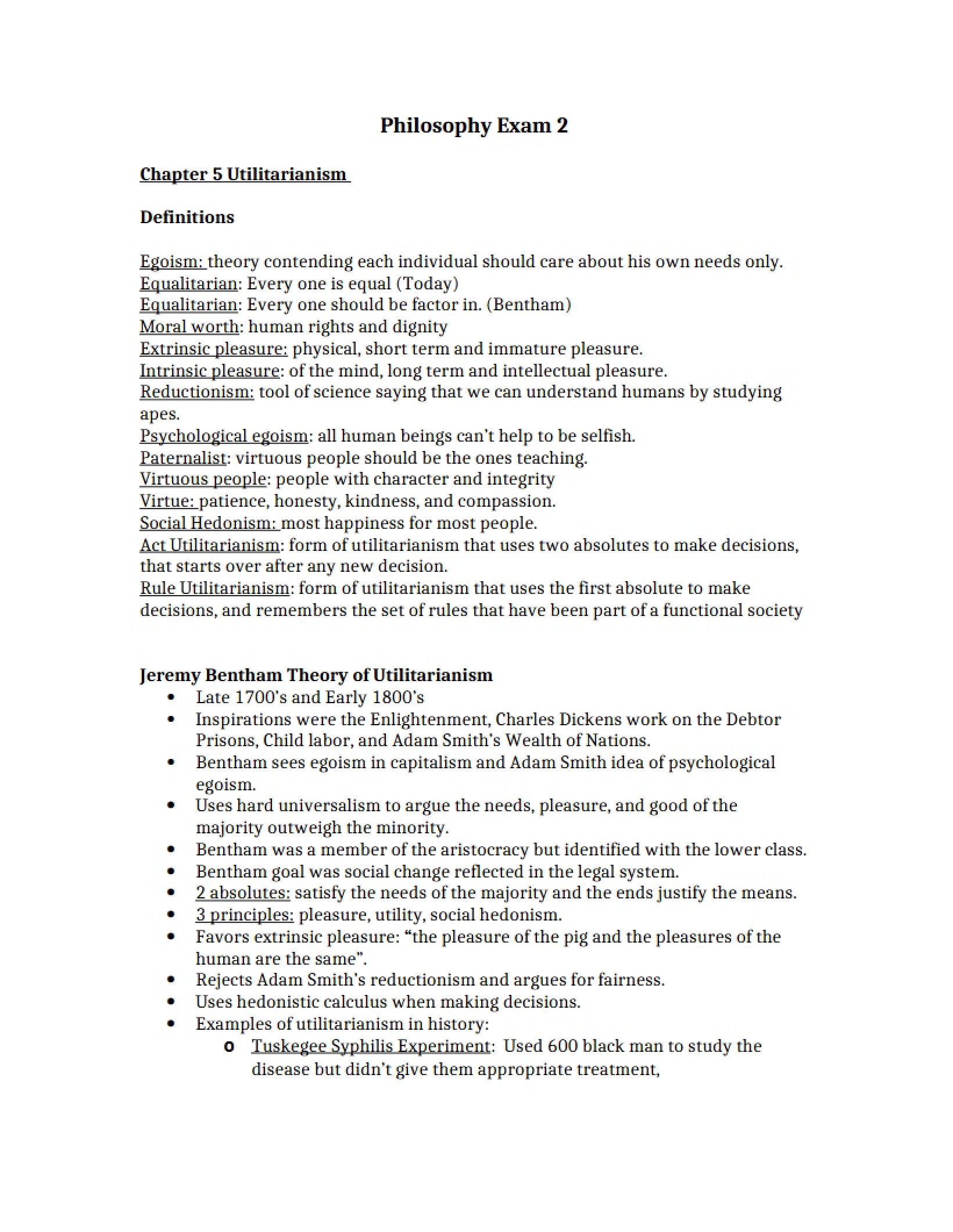 Utilitarianism Chapter Five