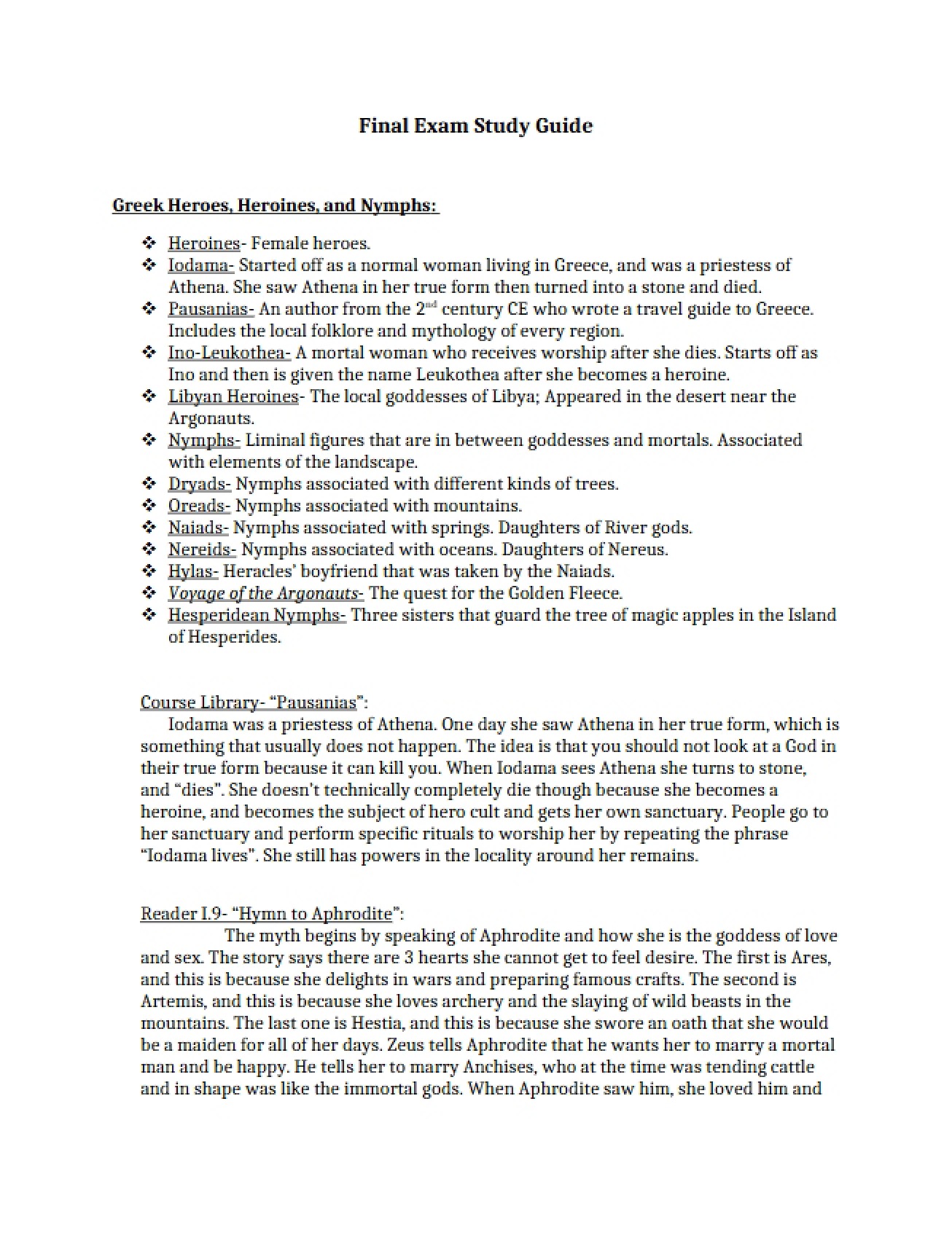 Exploring Greek Heroes, Heroines, and Nymphs