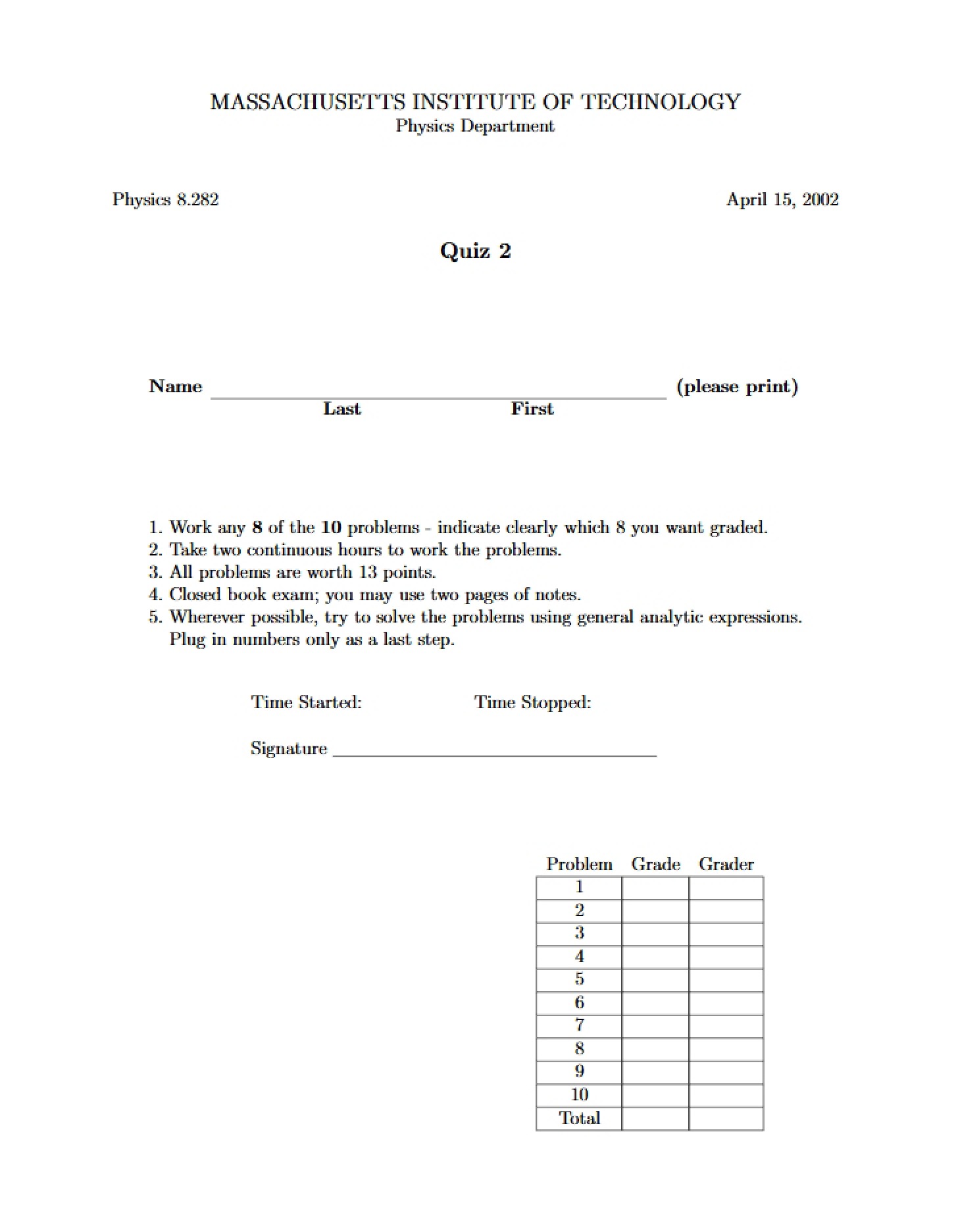 Exam Prep Guide