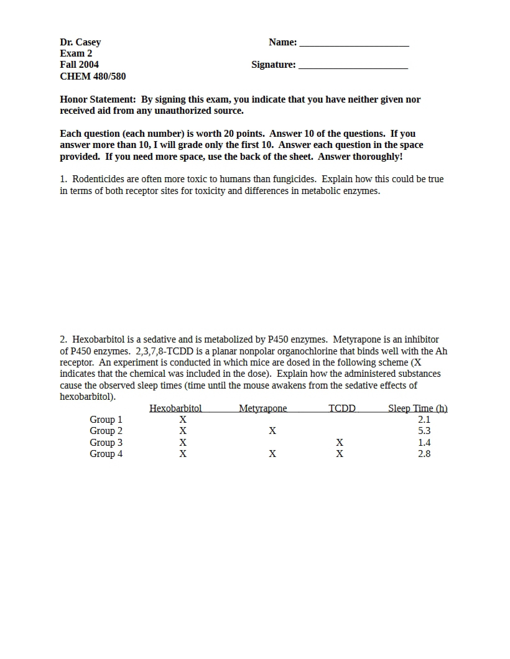 Second Assessment