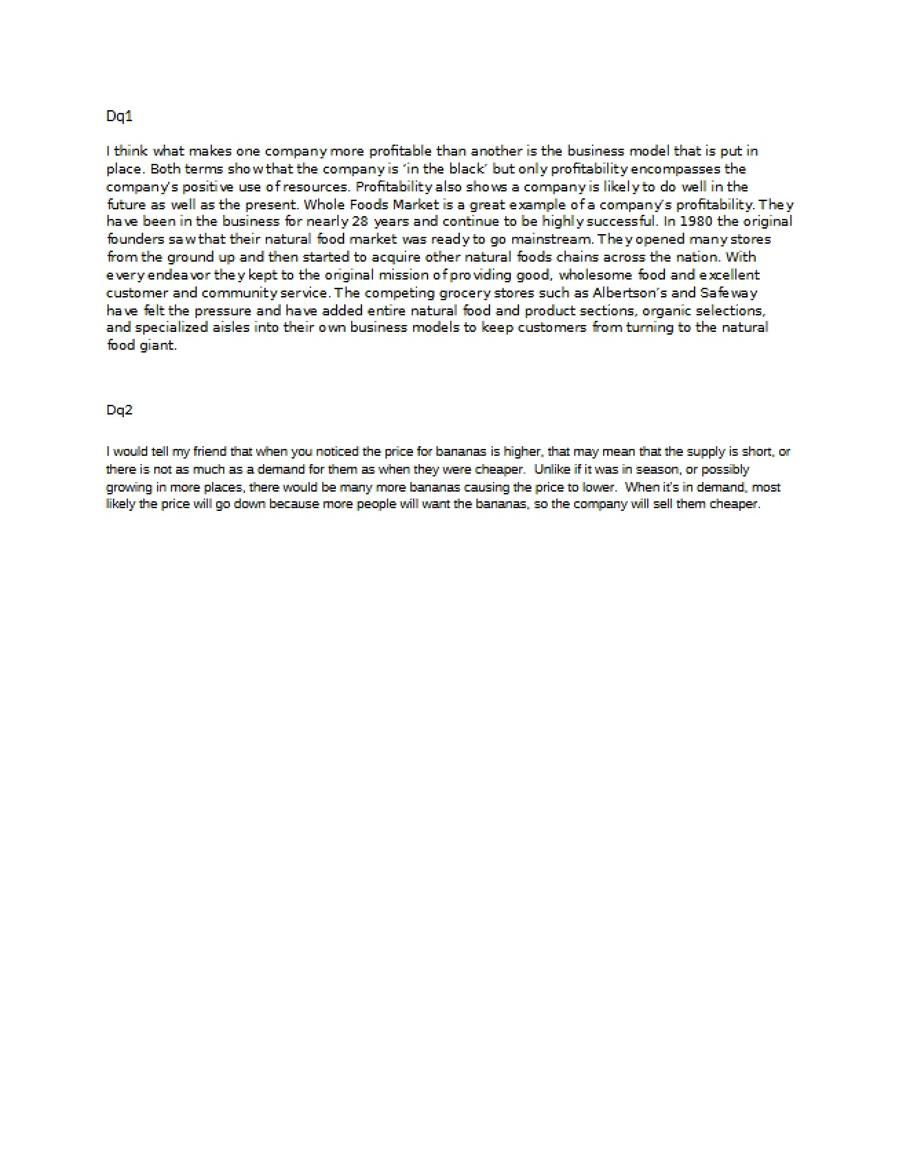 Foundations of Business Paper