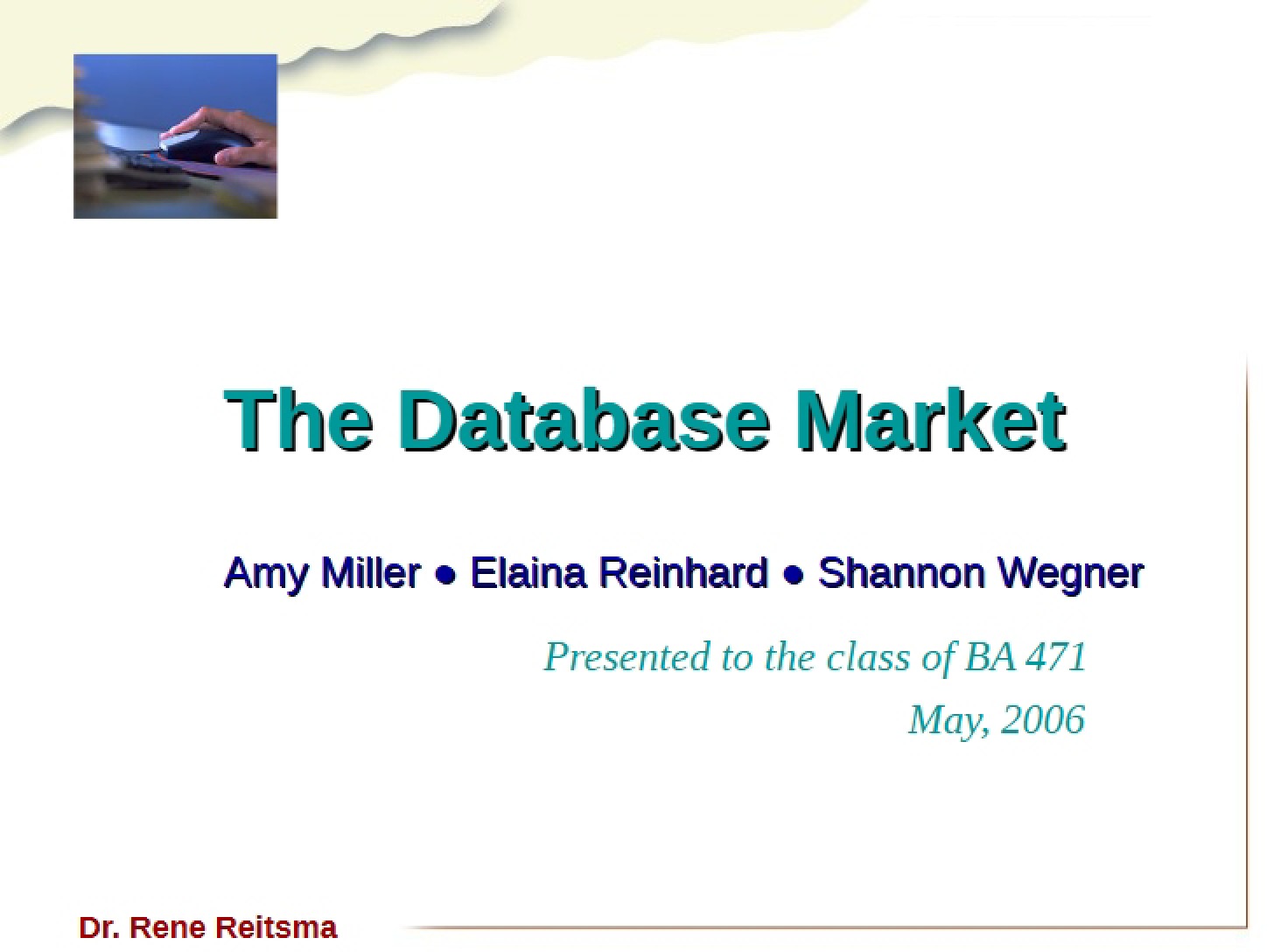 Market for Databases - 14 Pages