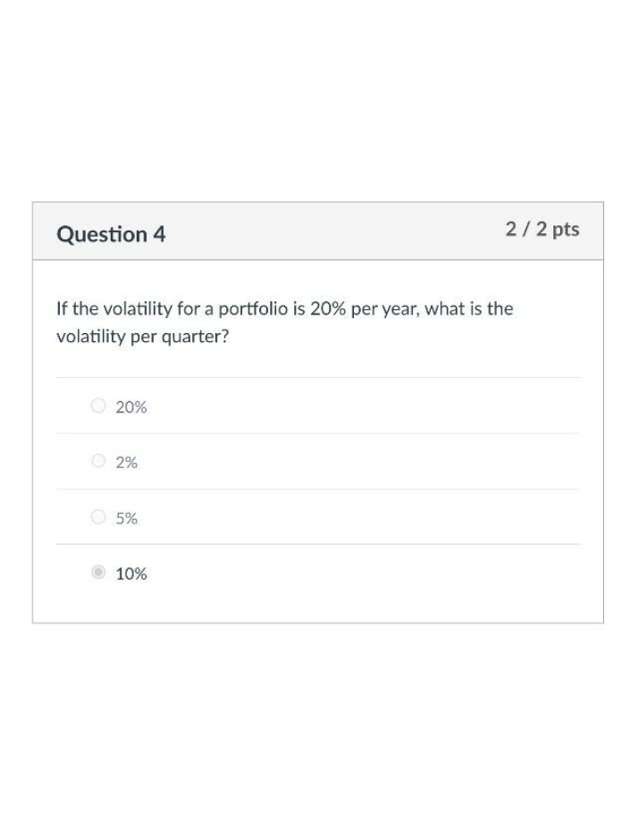 Quarterly Volatility Calculation