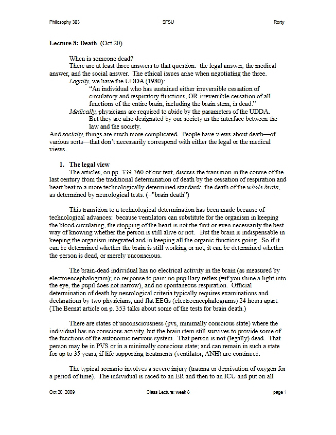 Philosophical Perspectives on Death