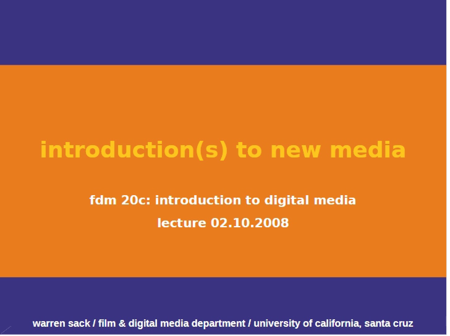 New Media Introduction