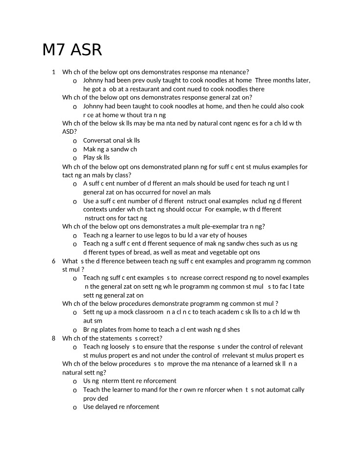 Module 7 ASR