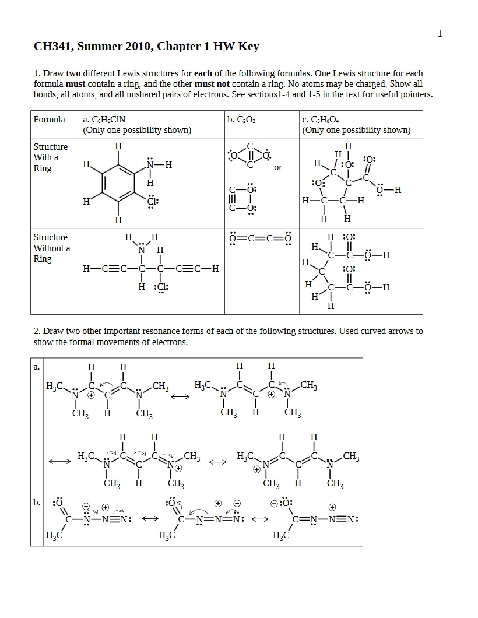 Homework Solutions