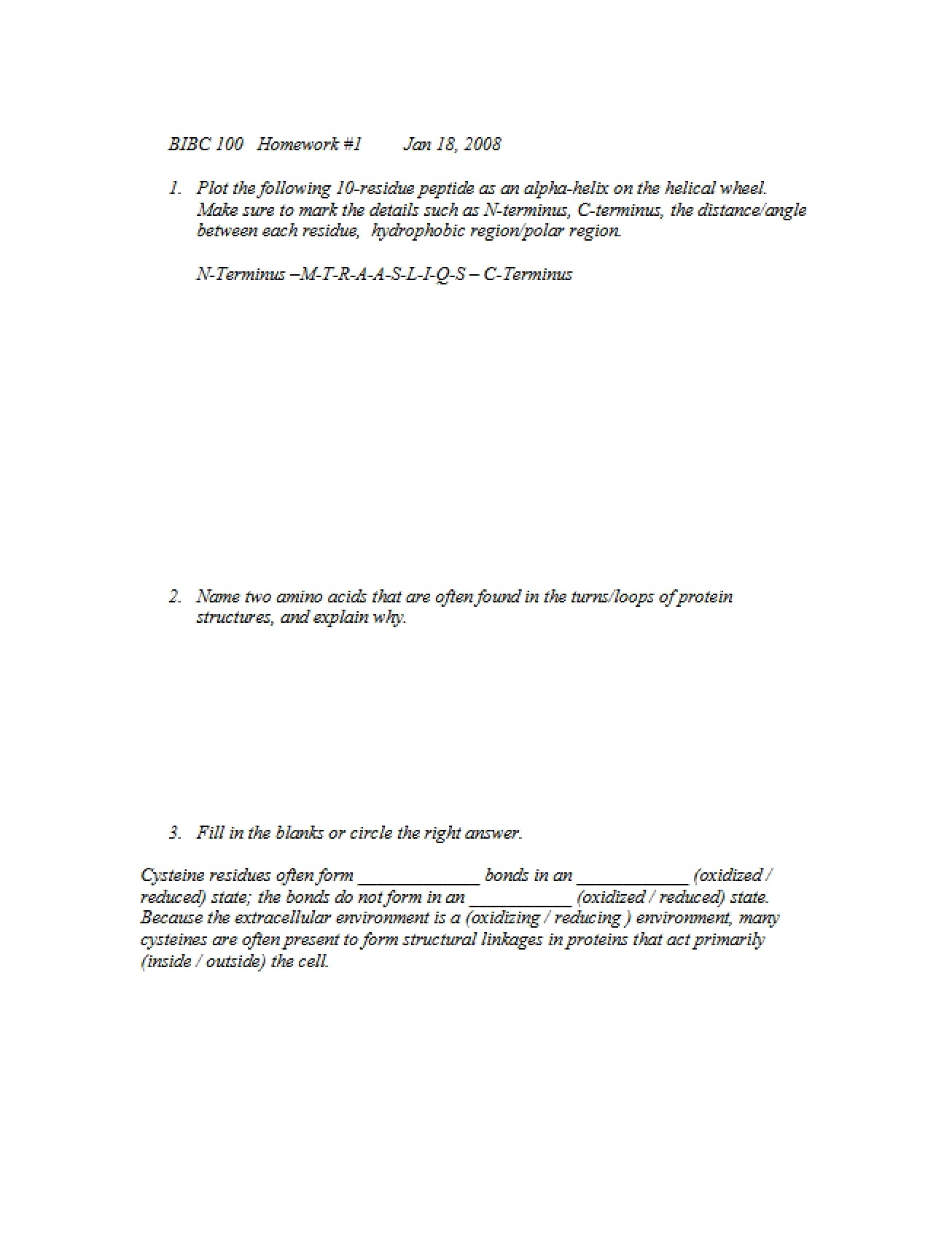 First Homework Assignment