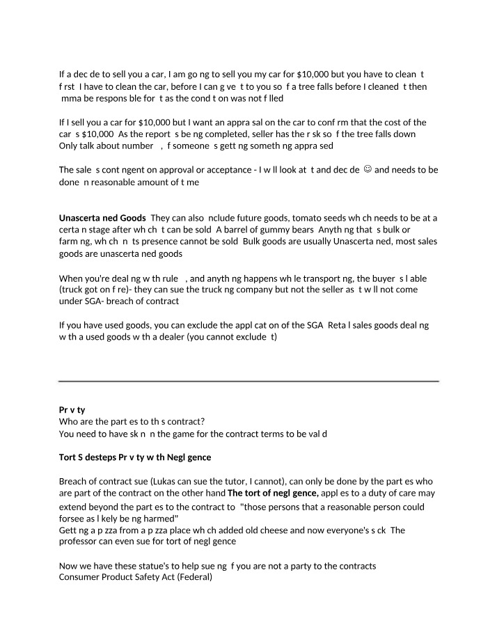 Contract Law and Tort Negligence Explained