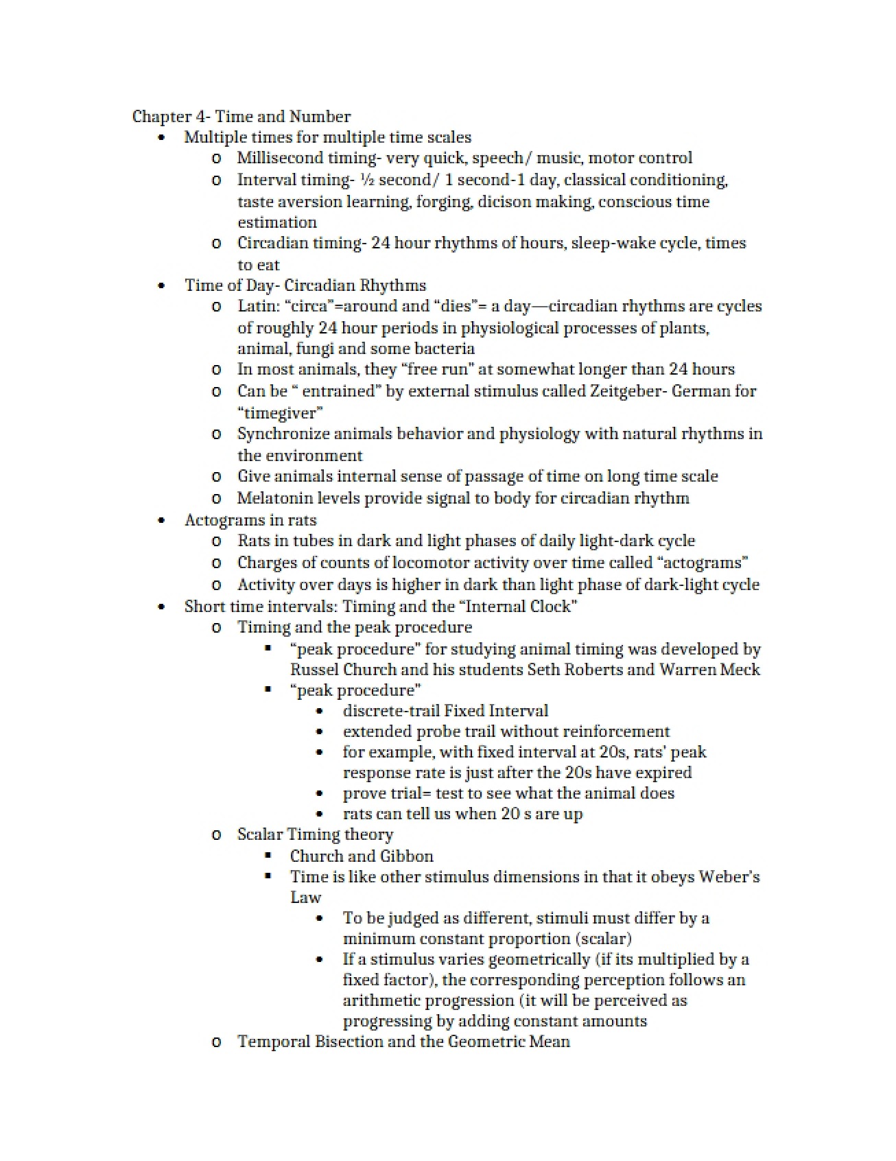 Animal Cognition of Number and Time Chapter Four