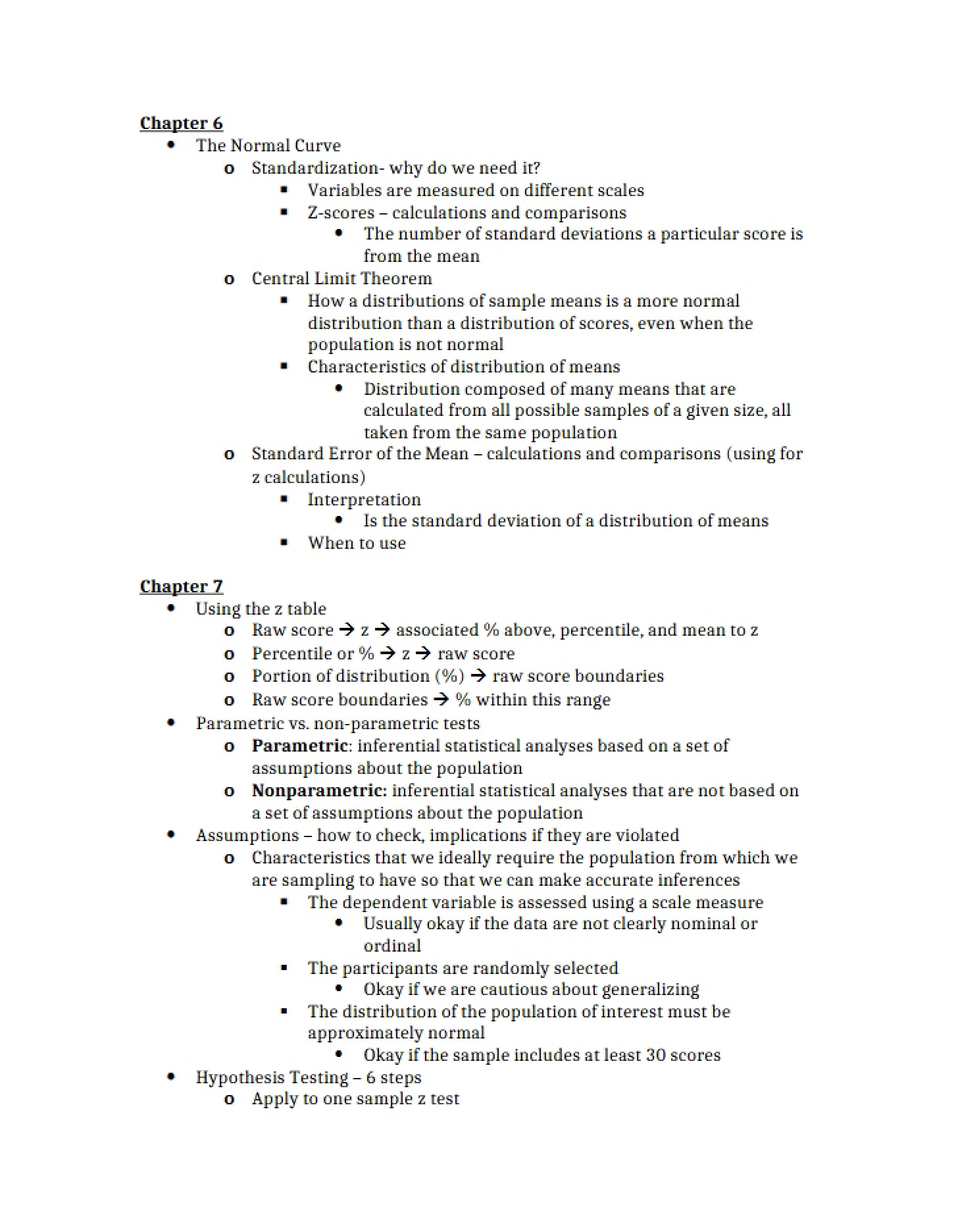 Study Notes