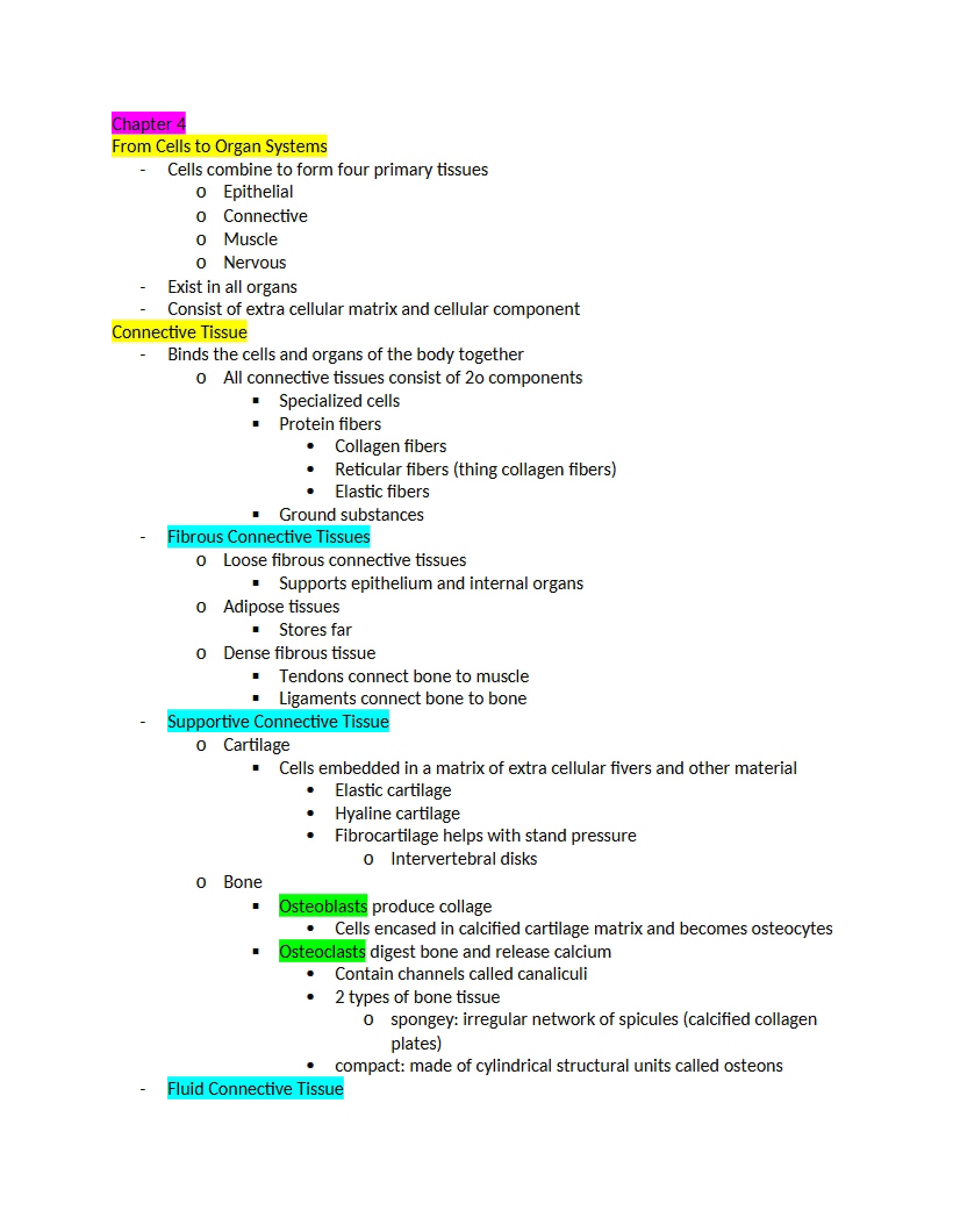 Organ Systems from Cells