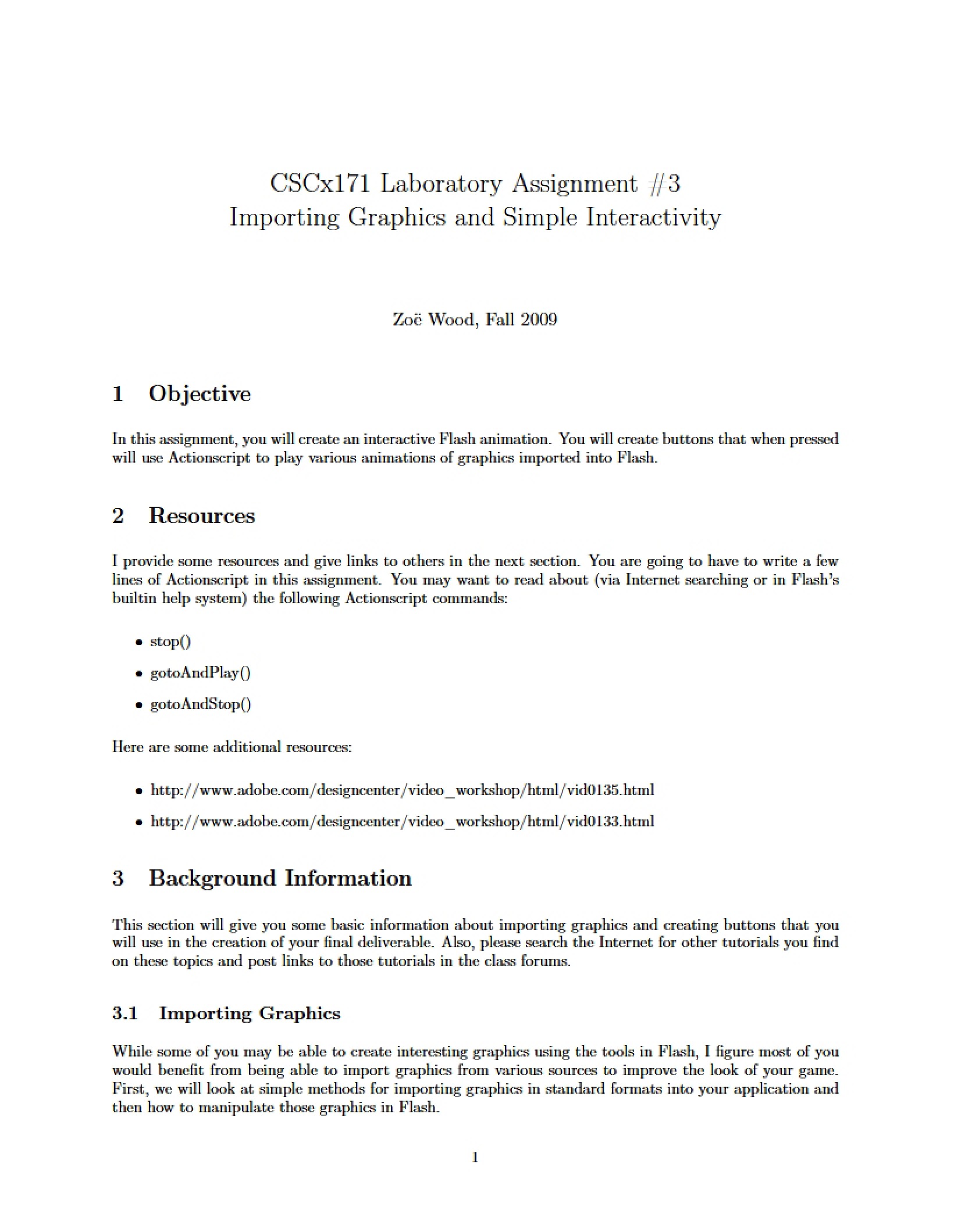 Lab Assignment 3 - Interactive Entertainment