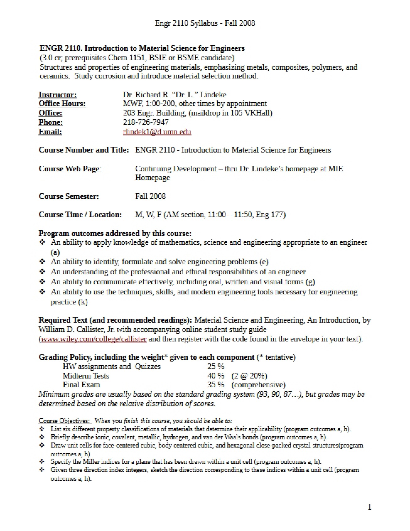 Engineering Material Science