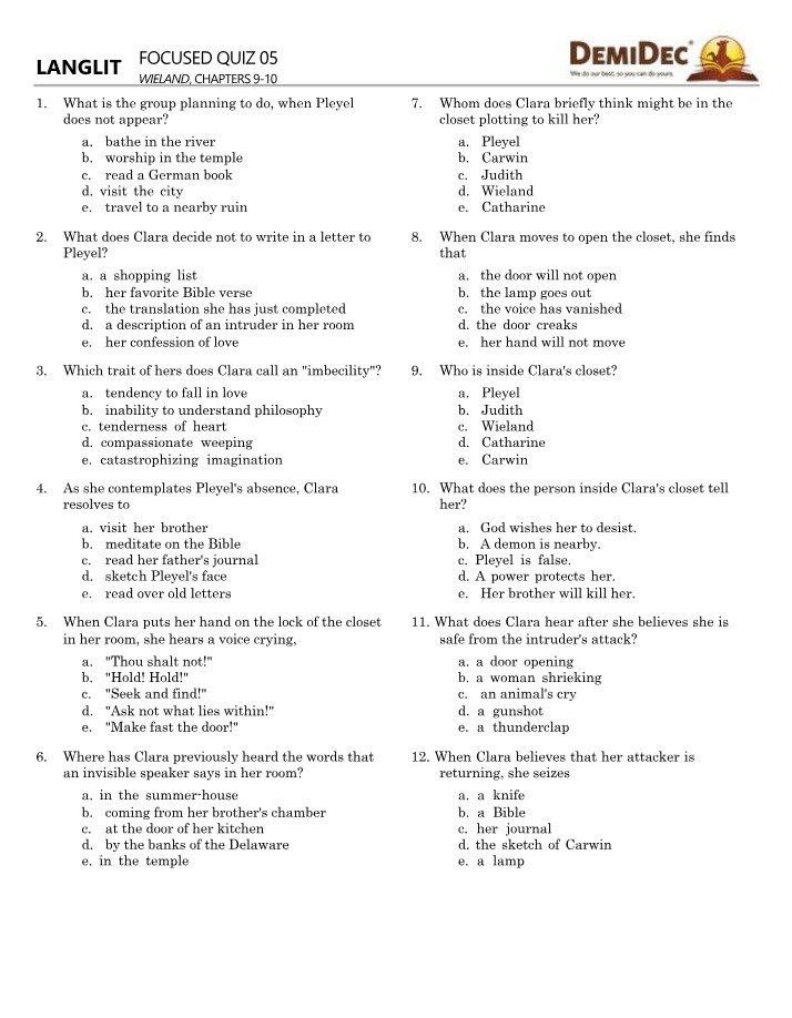 FQ 5 for LANGLIT (W)