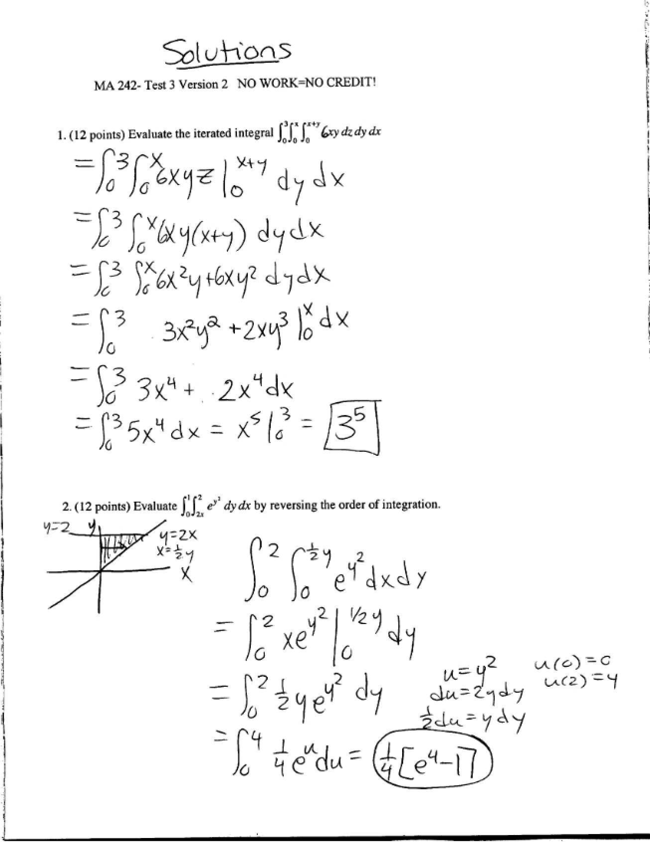 Spring 08 Test 3 V2 Solutions
