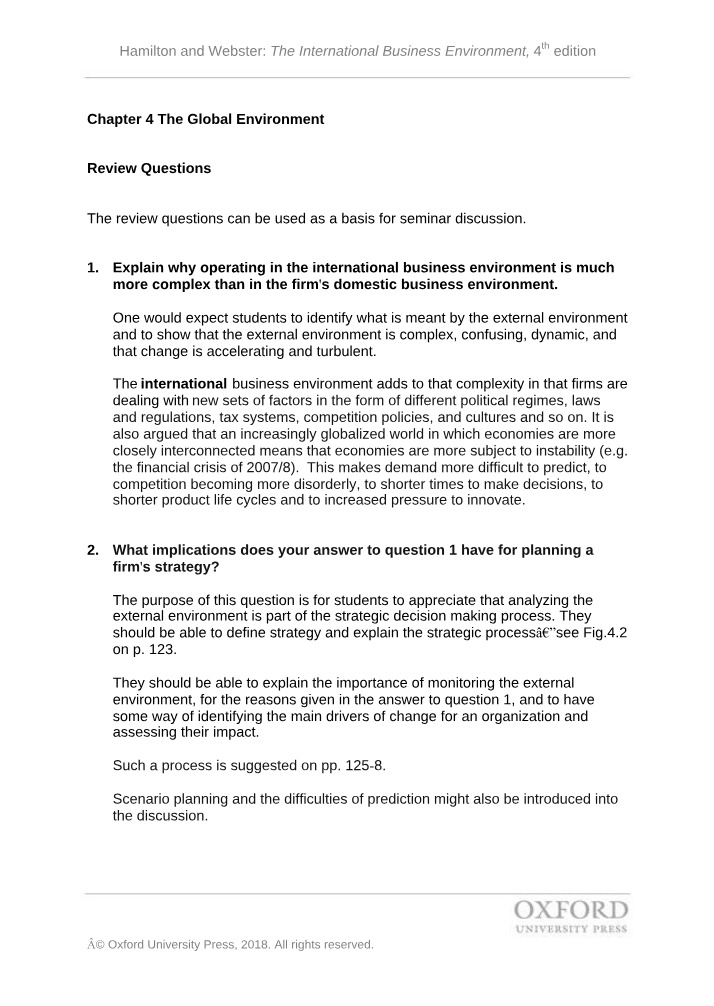 Review Questions for Chapter 4