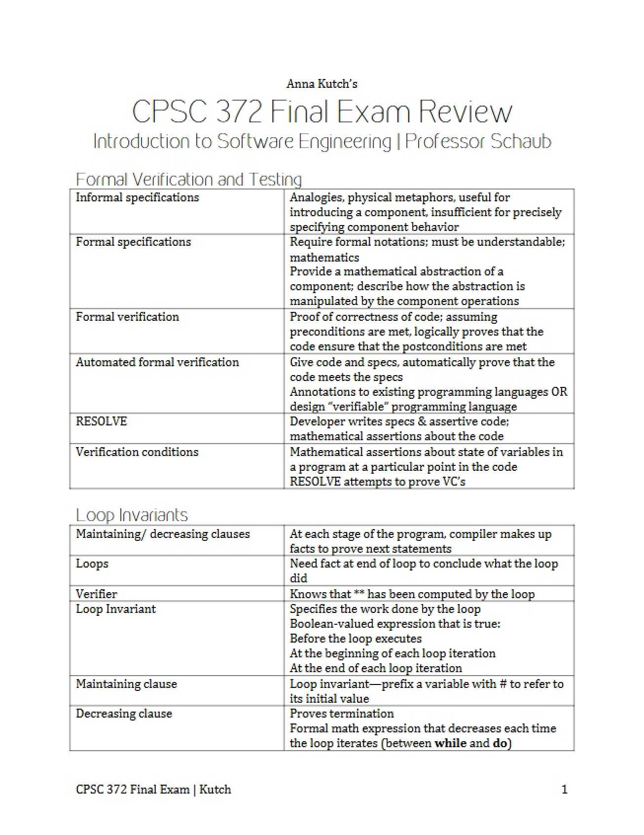 General Final Exam Review