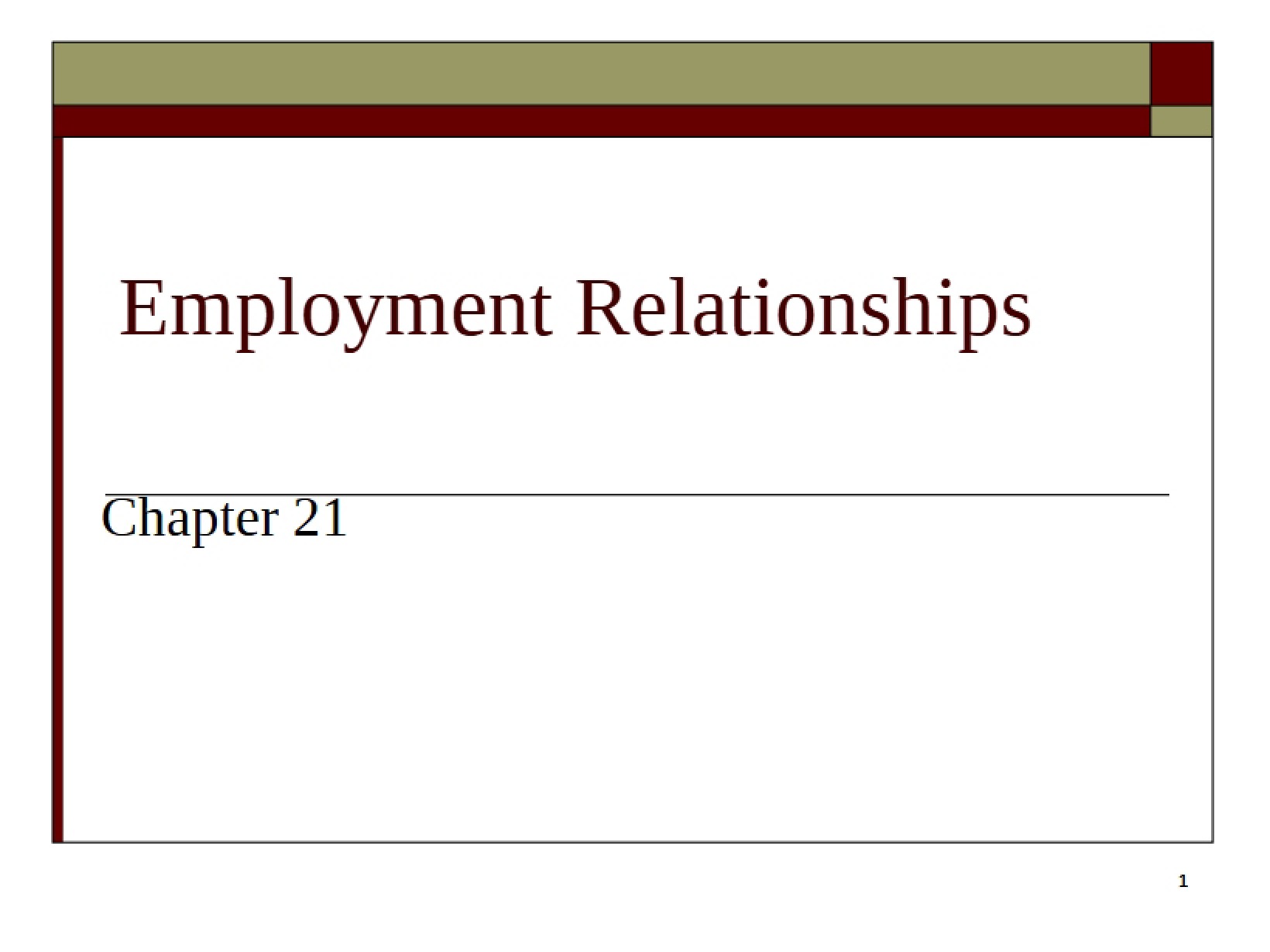 Chapter Twenty-One (Fall 2014)