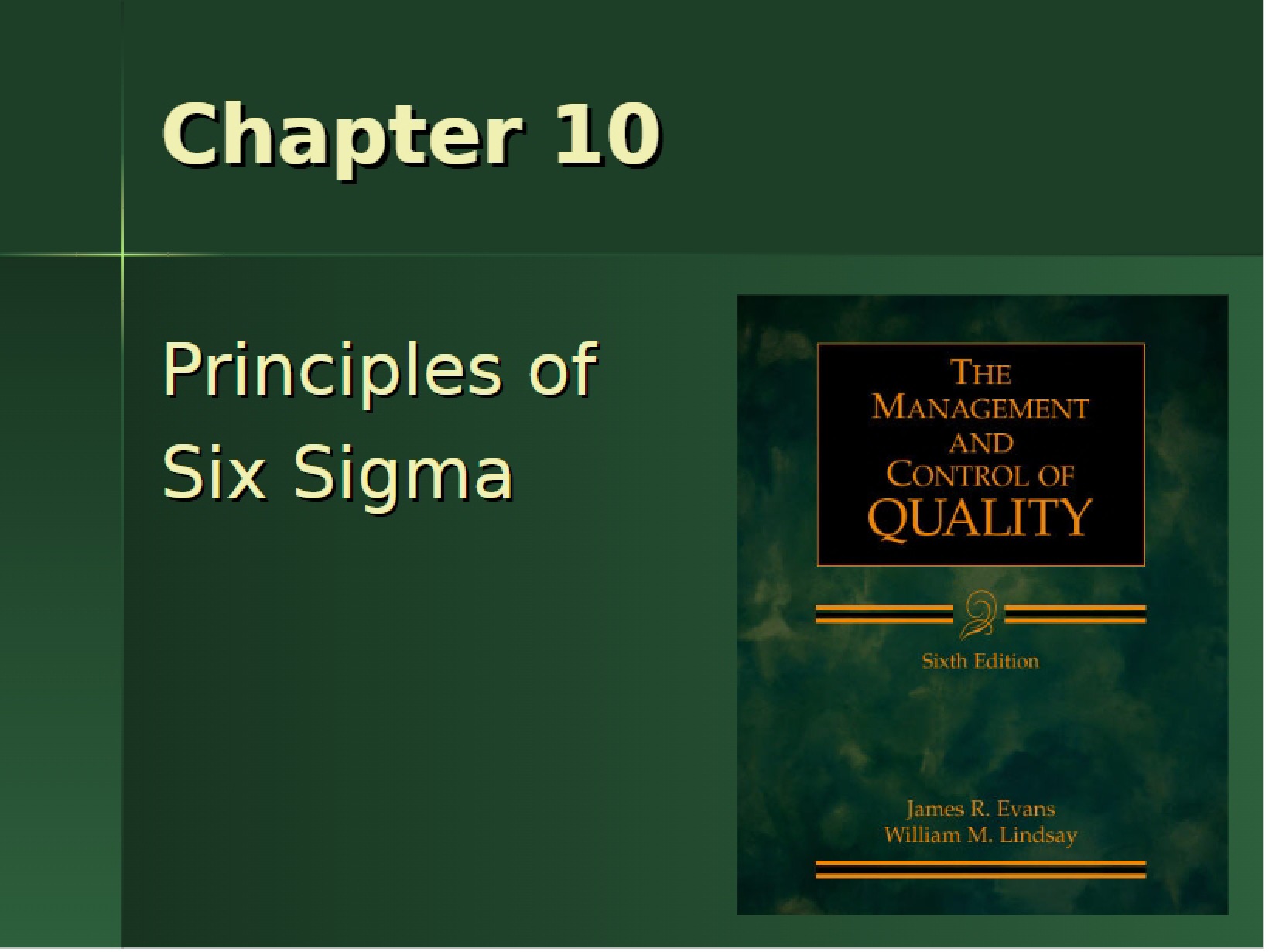 Six Sigma Principles