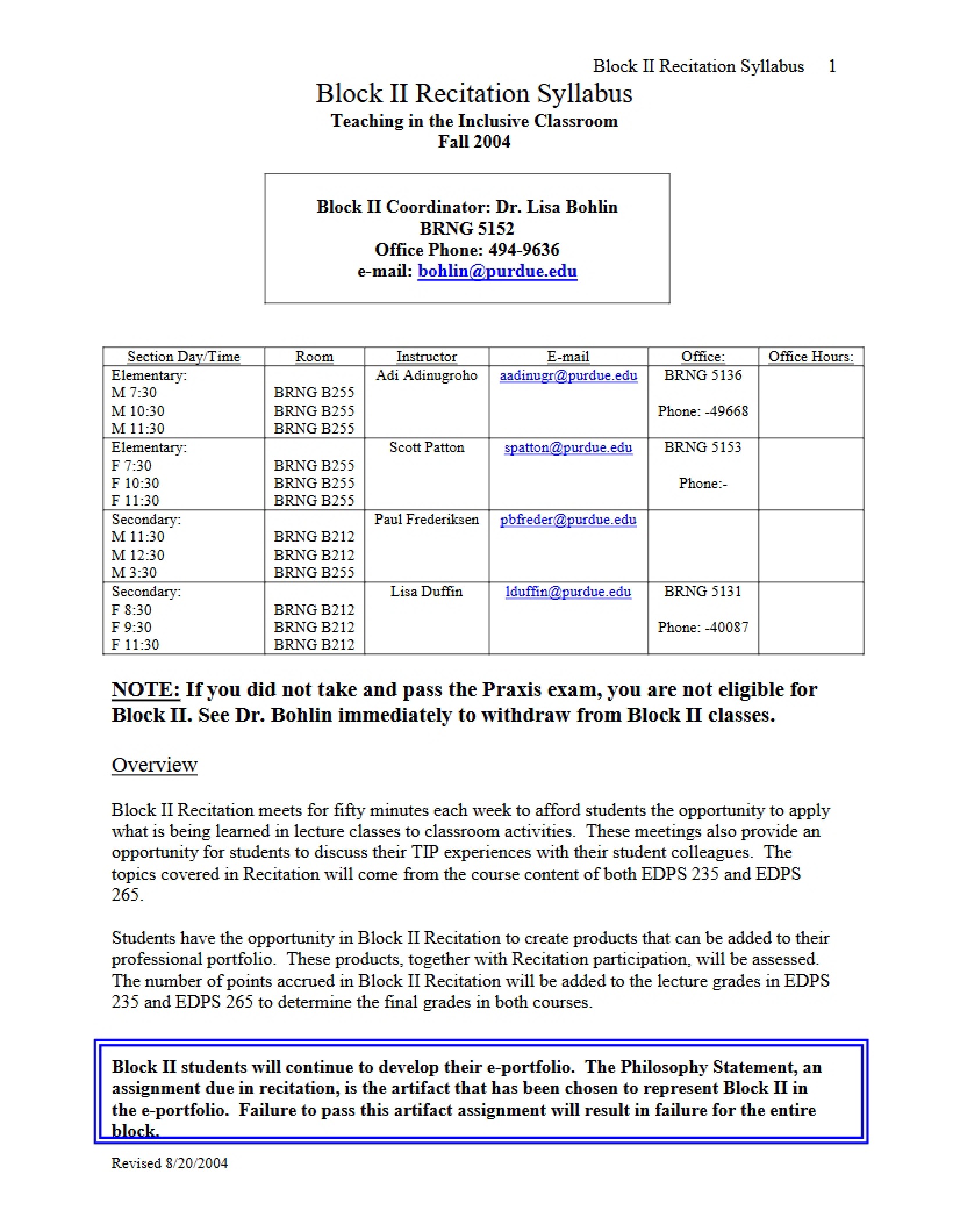 Syllabus - Learning and Motivation