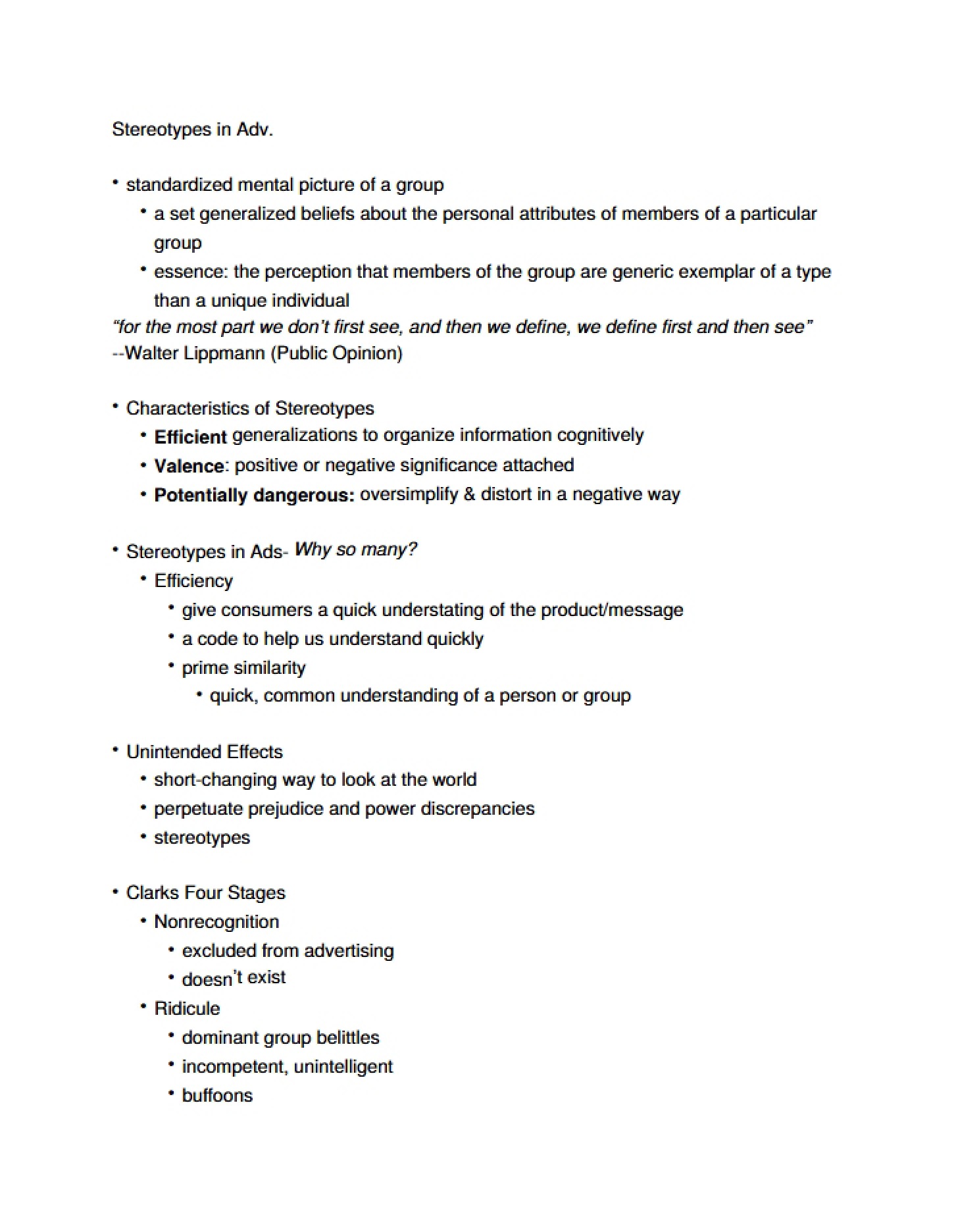 Notes on Lecture
