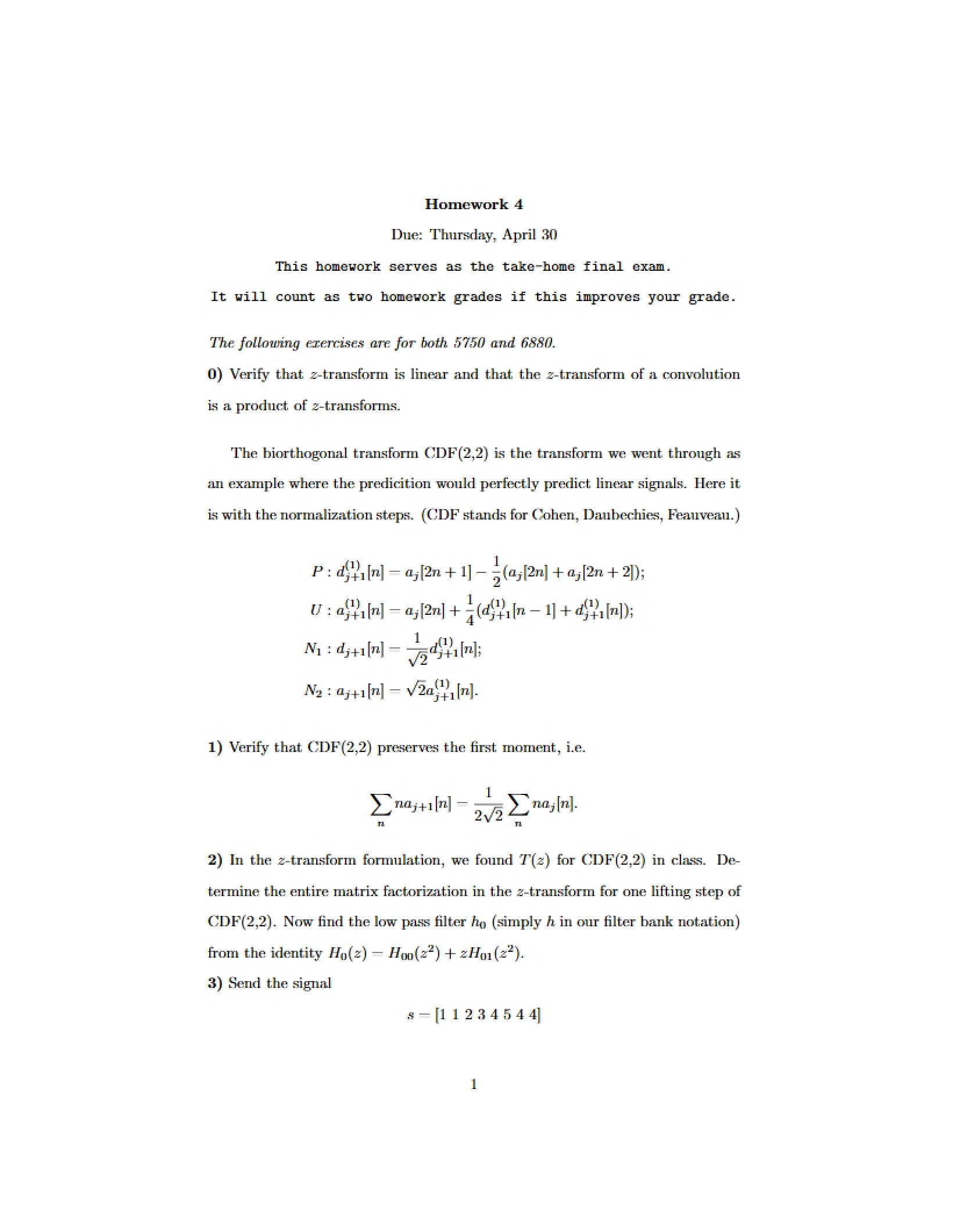 Fourth Optimization Homework