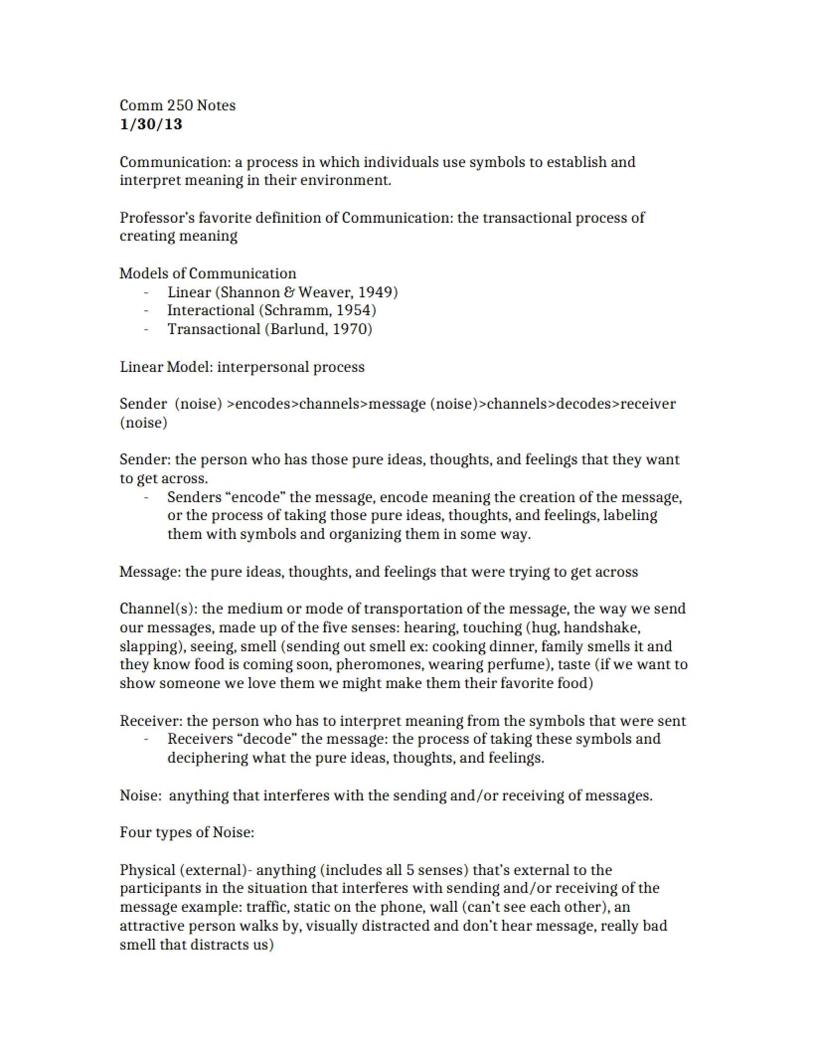 Communication Concepts