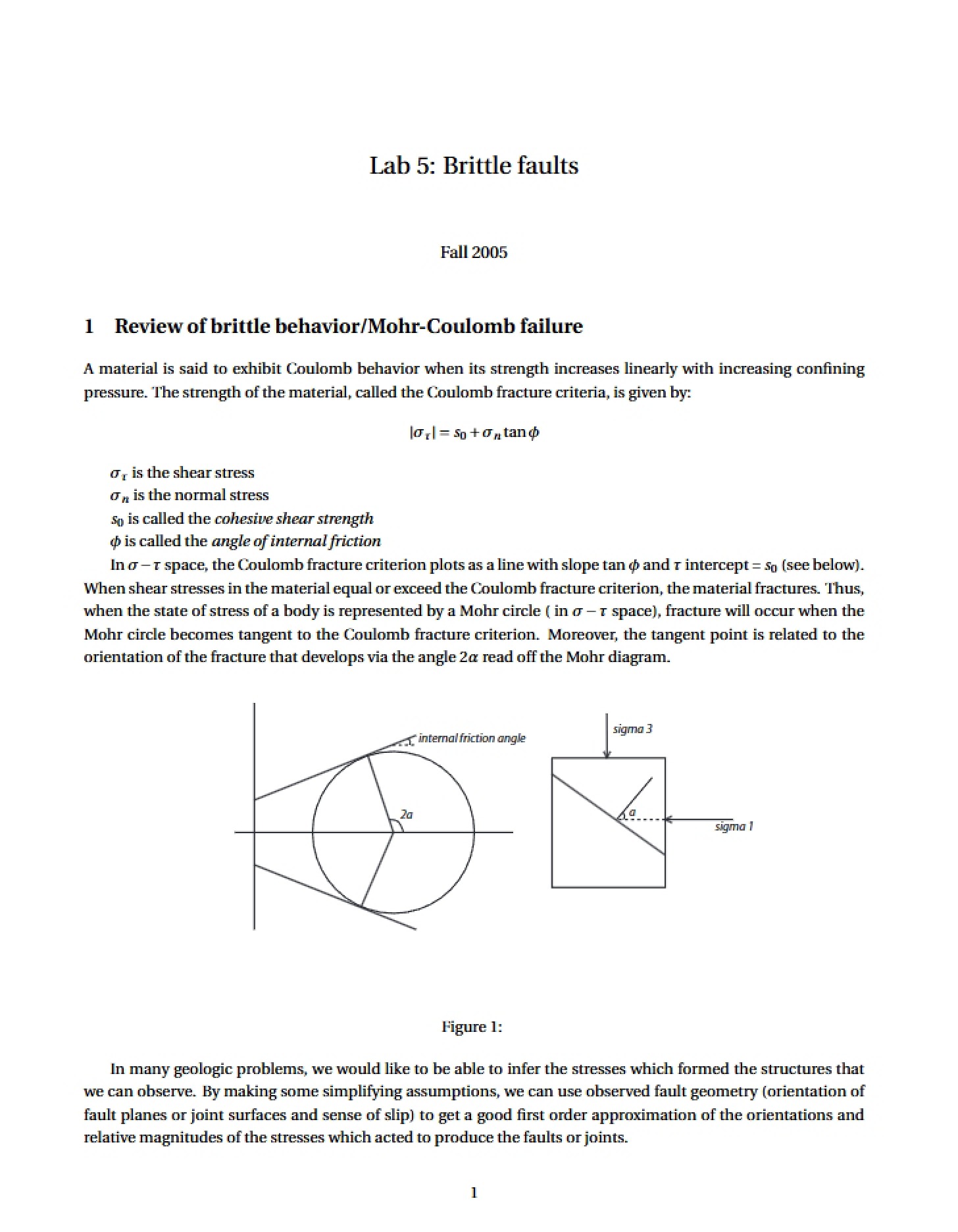 Brittle Faults - Lab 5