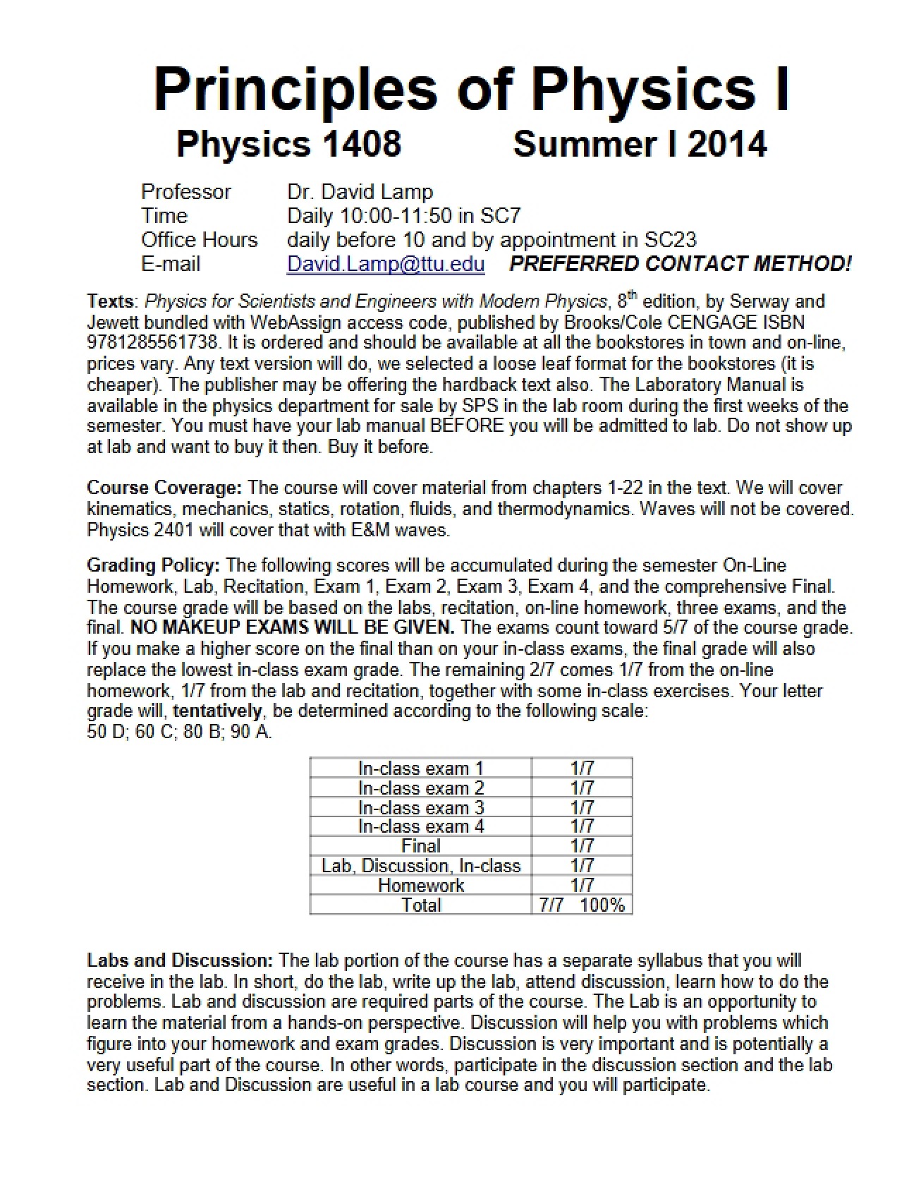 Syllabus