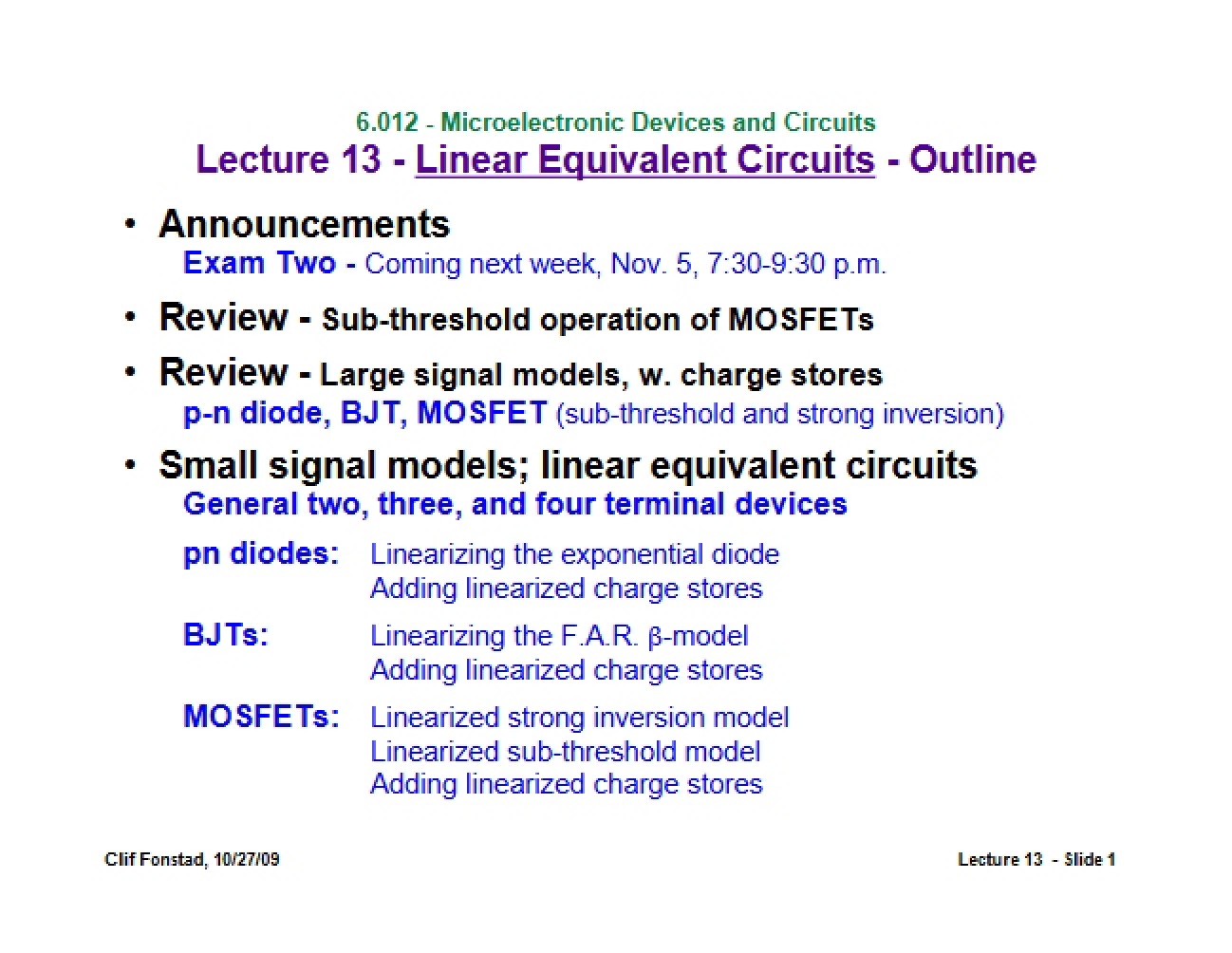 Circuits with Linear Equivalence
