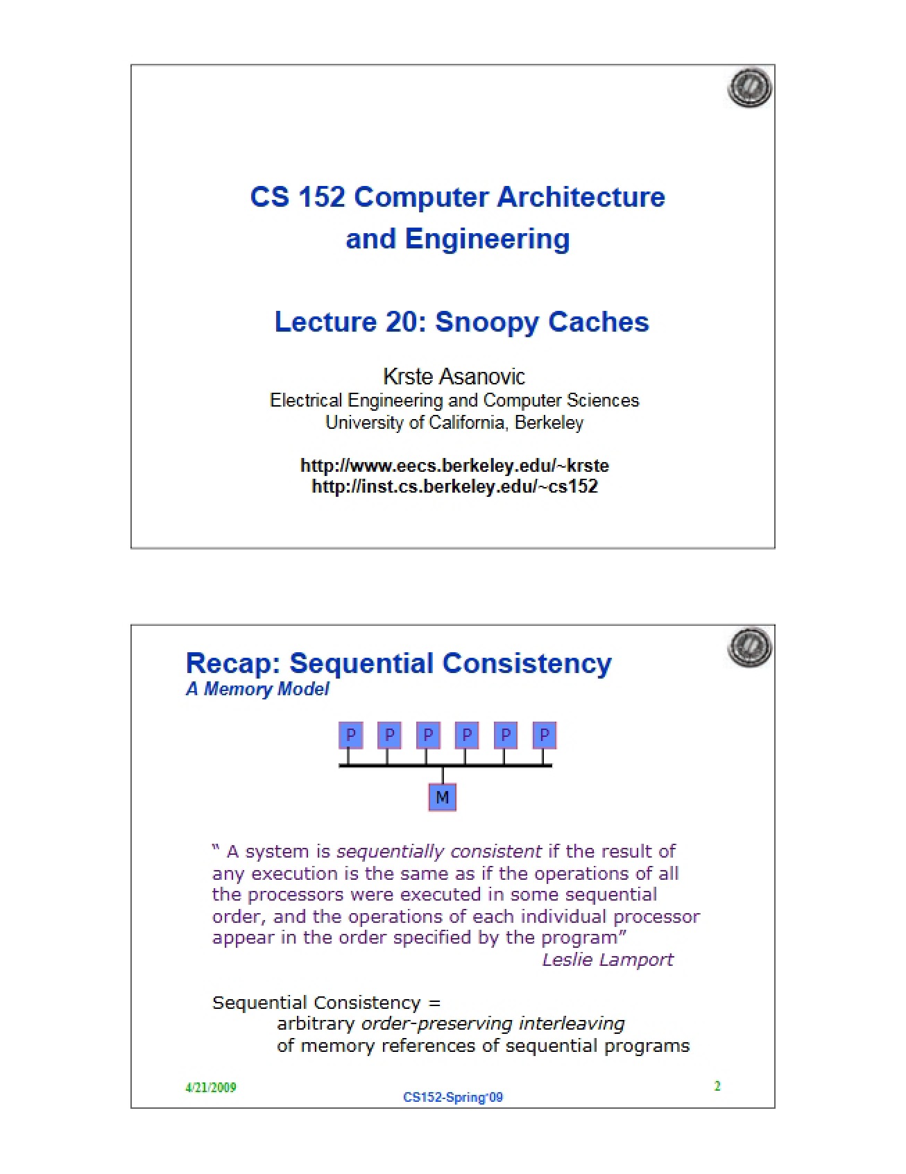Snoopy Cache Protocols - 16 Pages