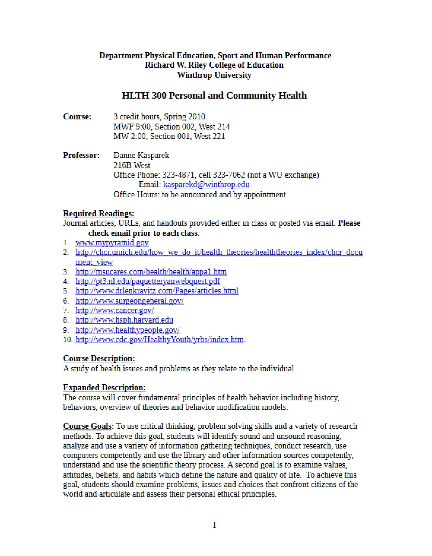 Academic Syllabus