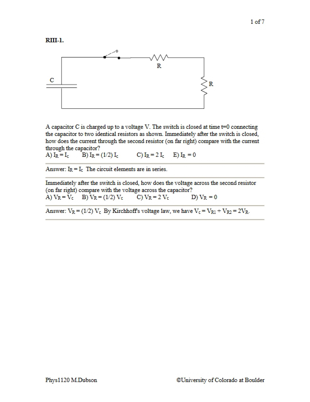 Practice Problems for Exam 3 with Key