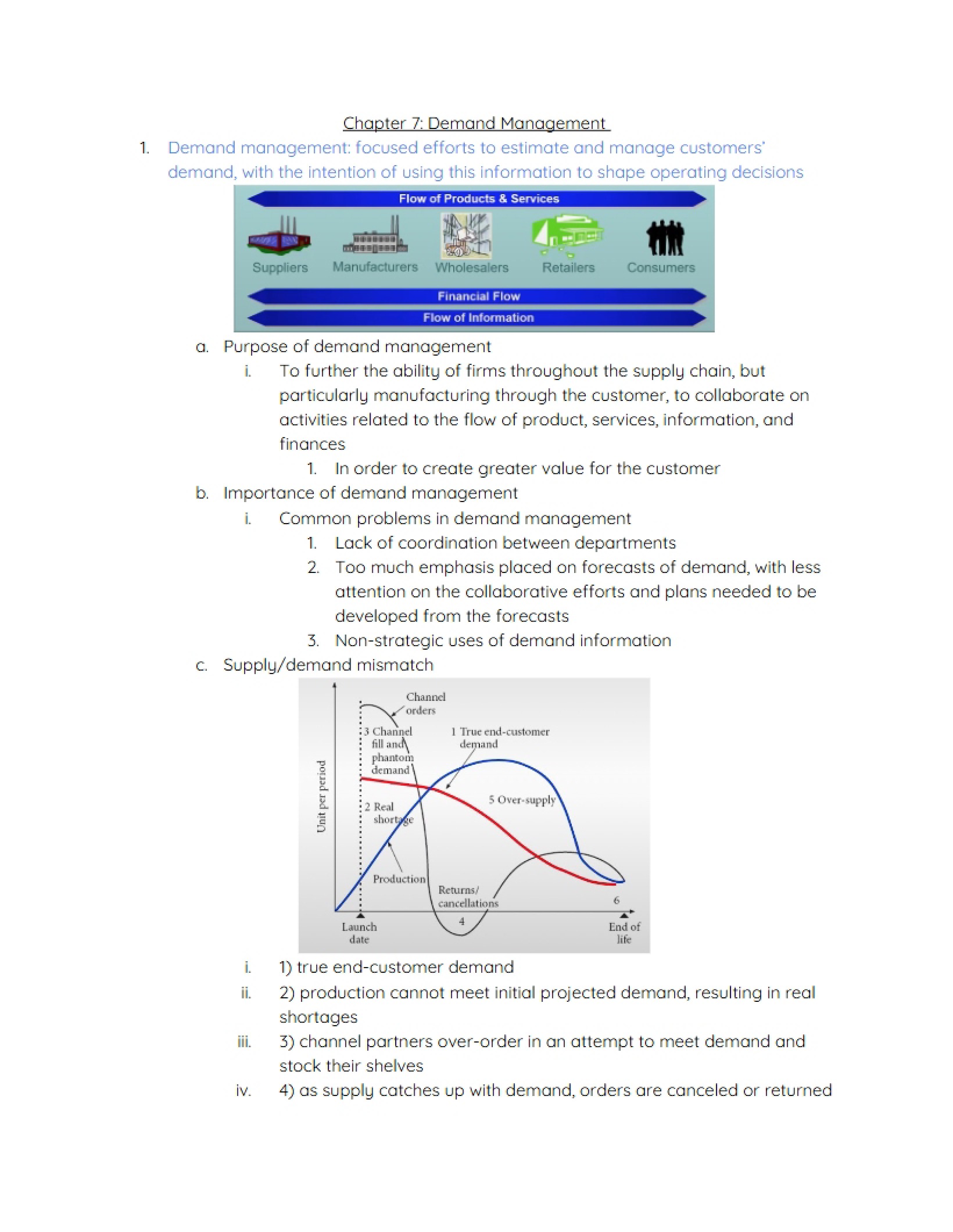 Managing Demand (Chapter 7)