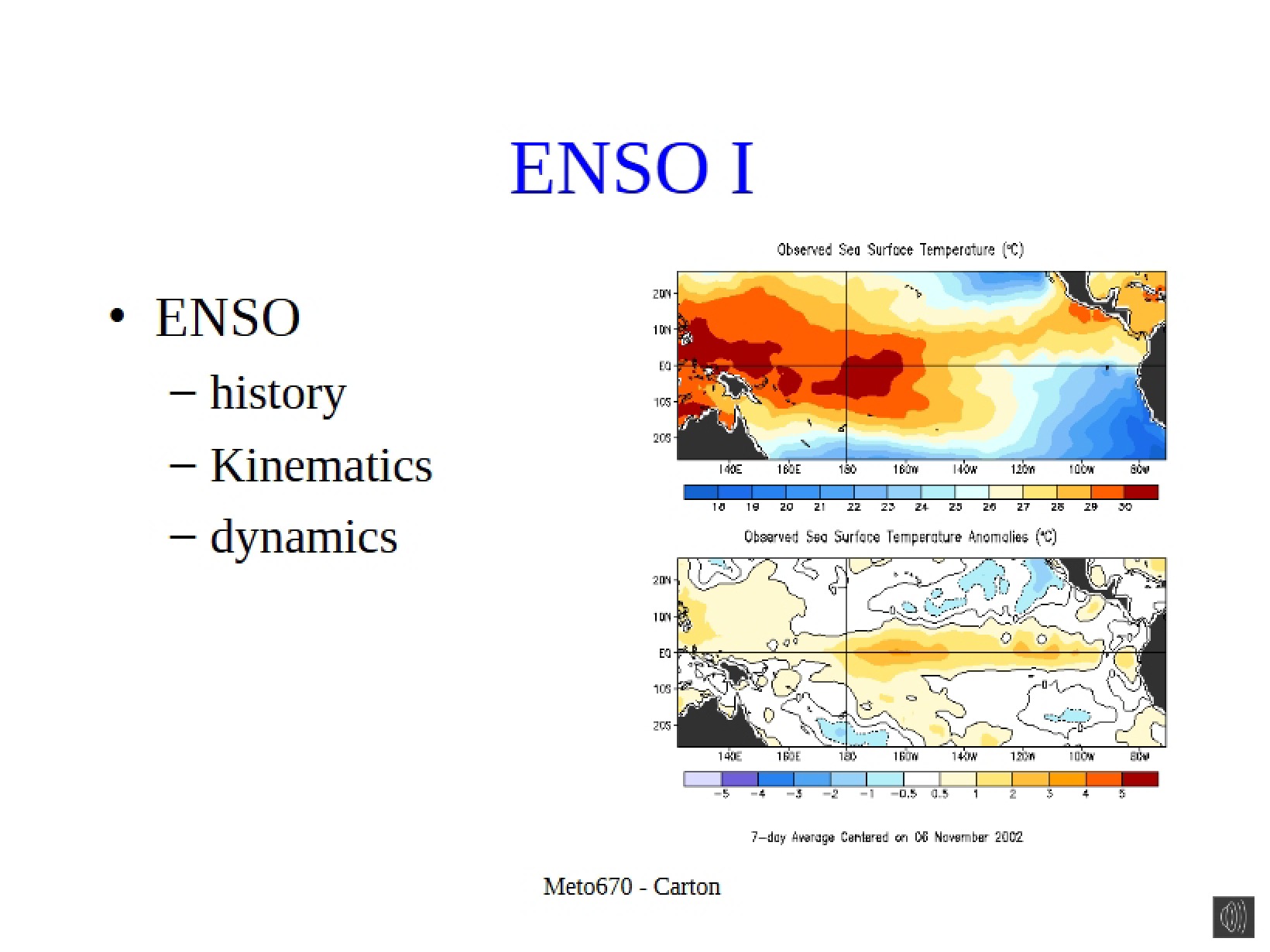 ENSO Part I