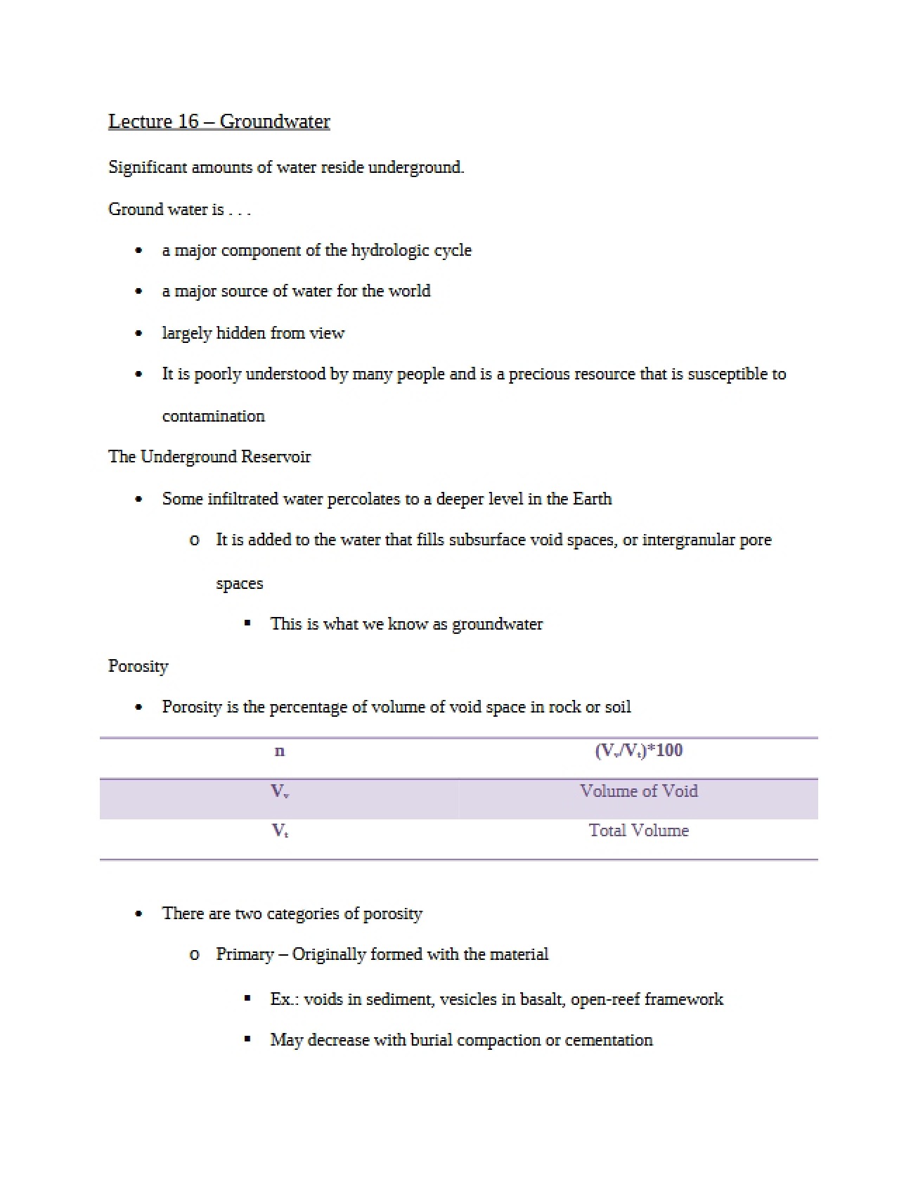 Groundwater Lecture 16