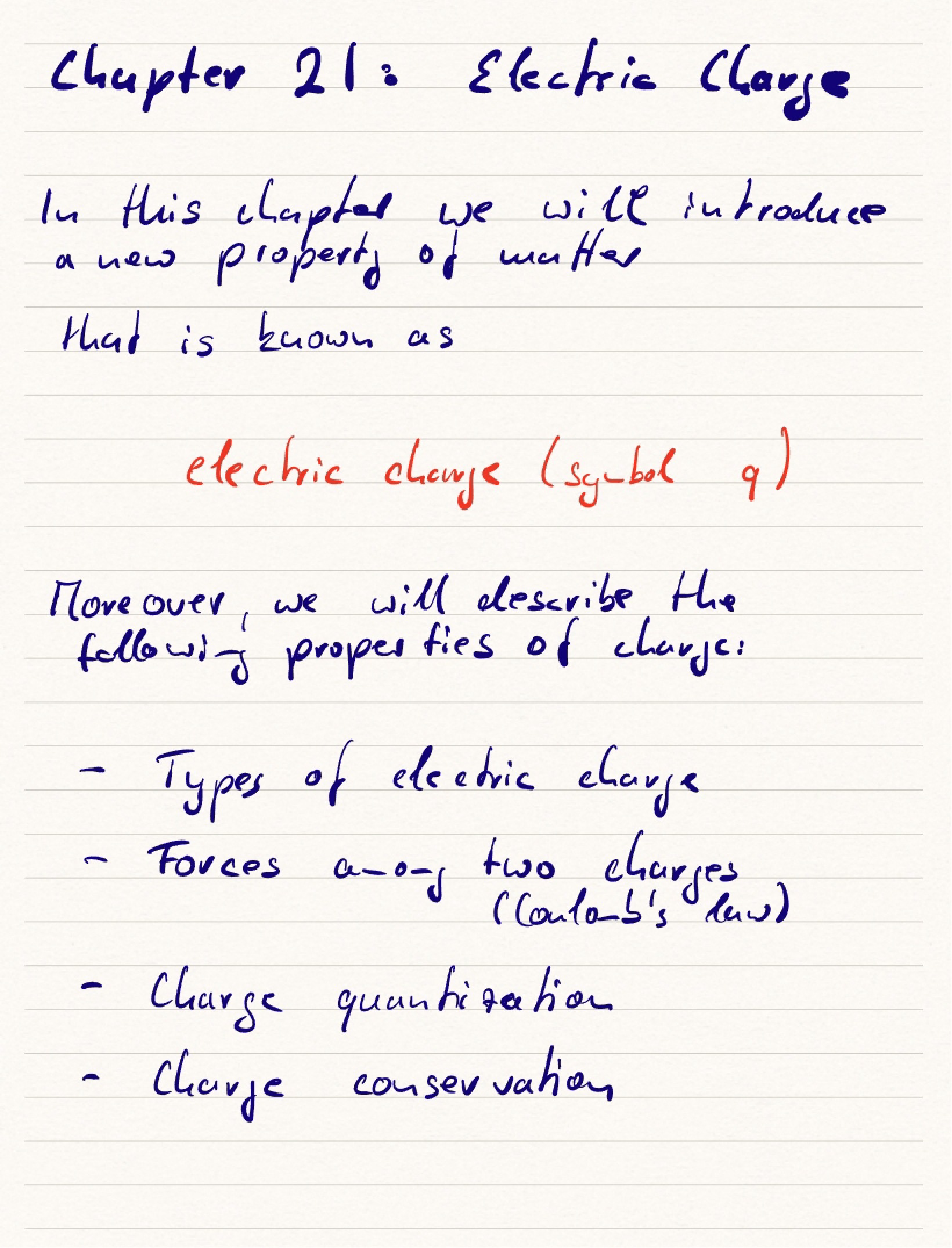 Notes from Chapter 21
