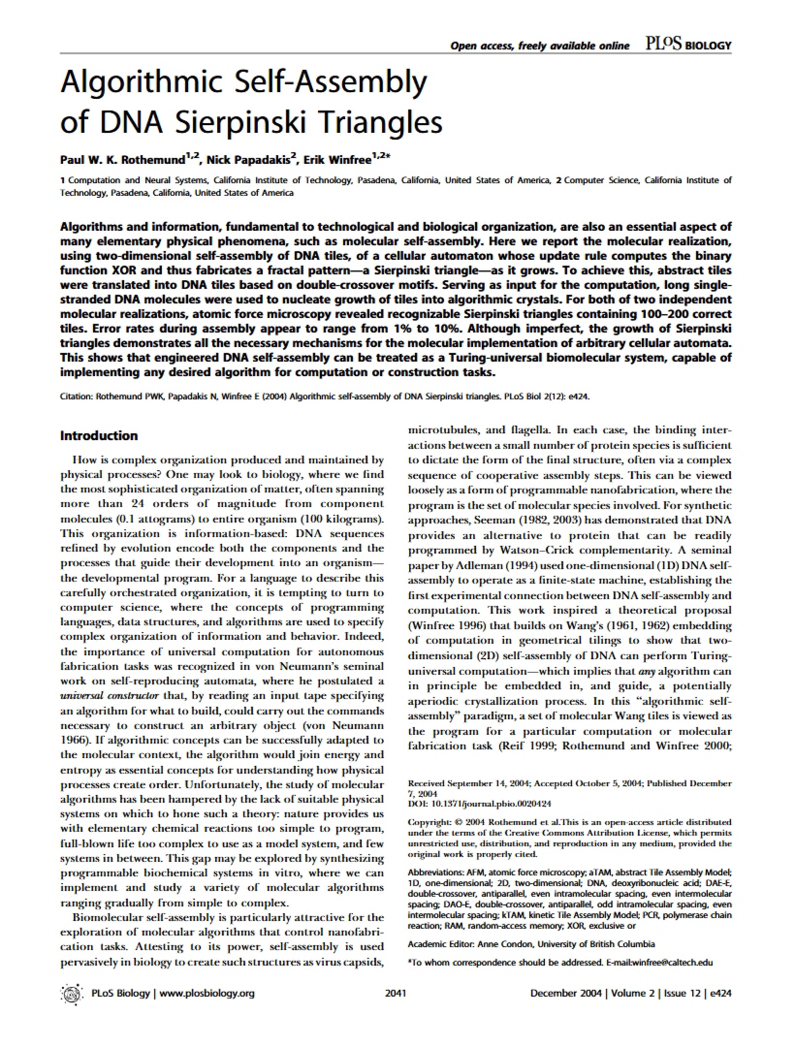 Appendix Section