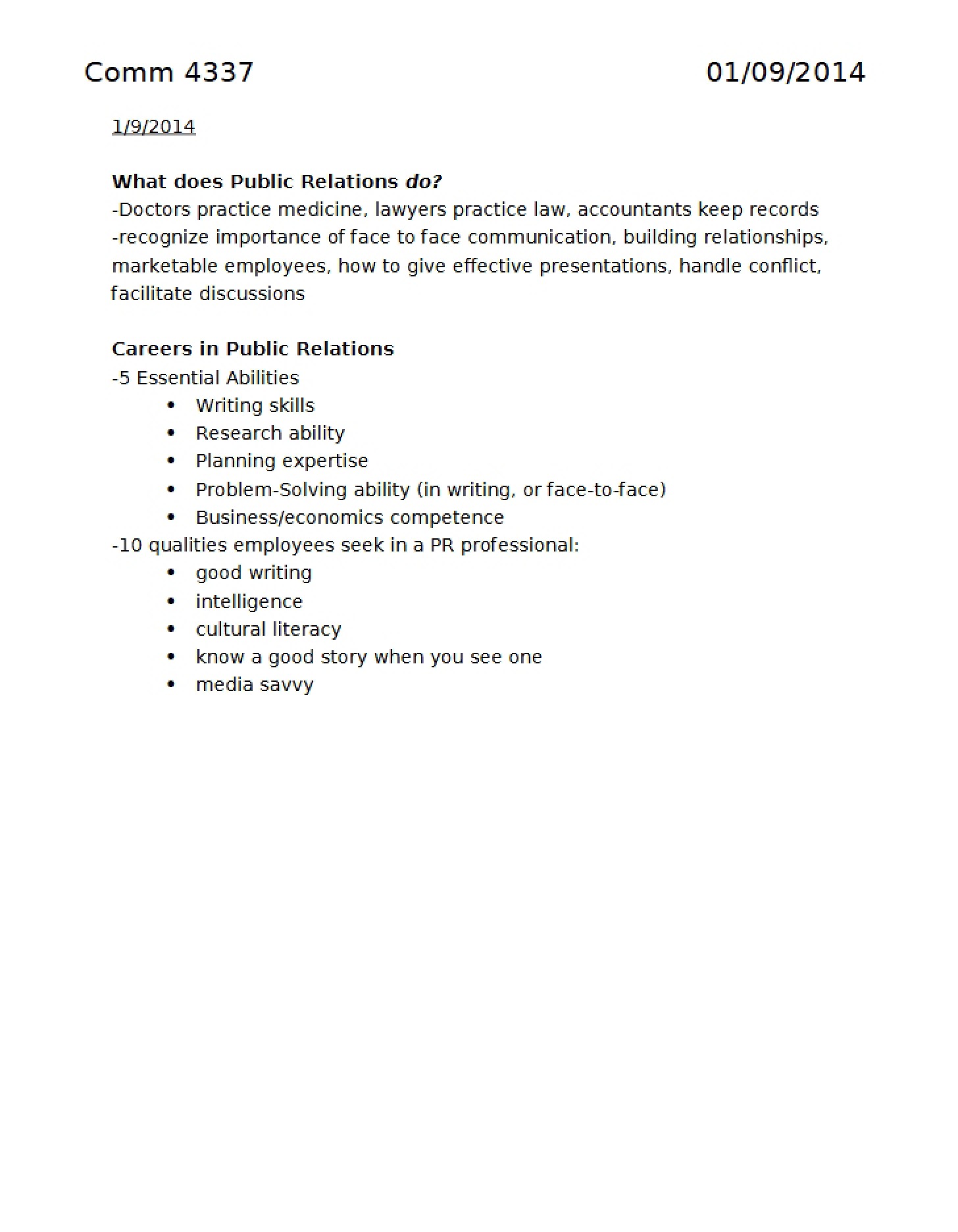 Functions of Public Relations