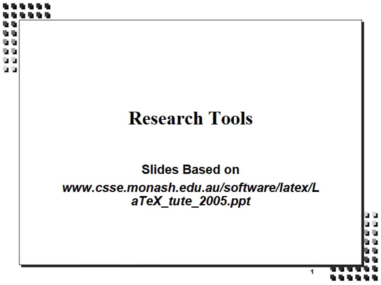 Tools and Methods for Computer Science Research