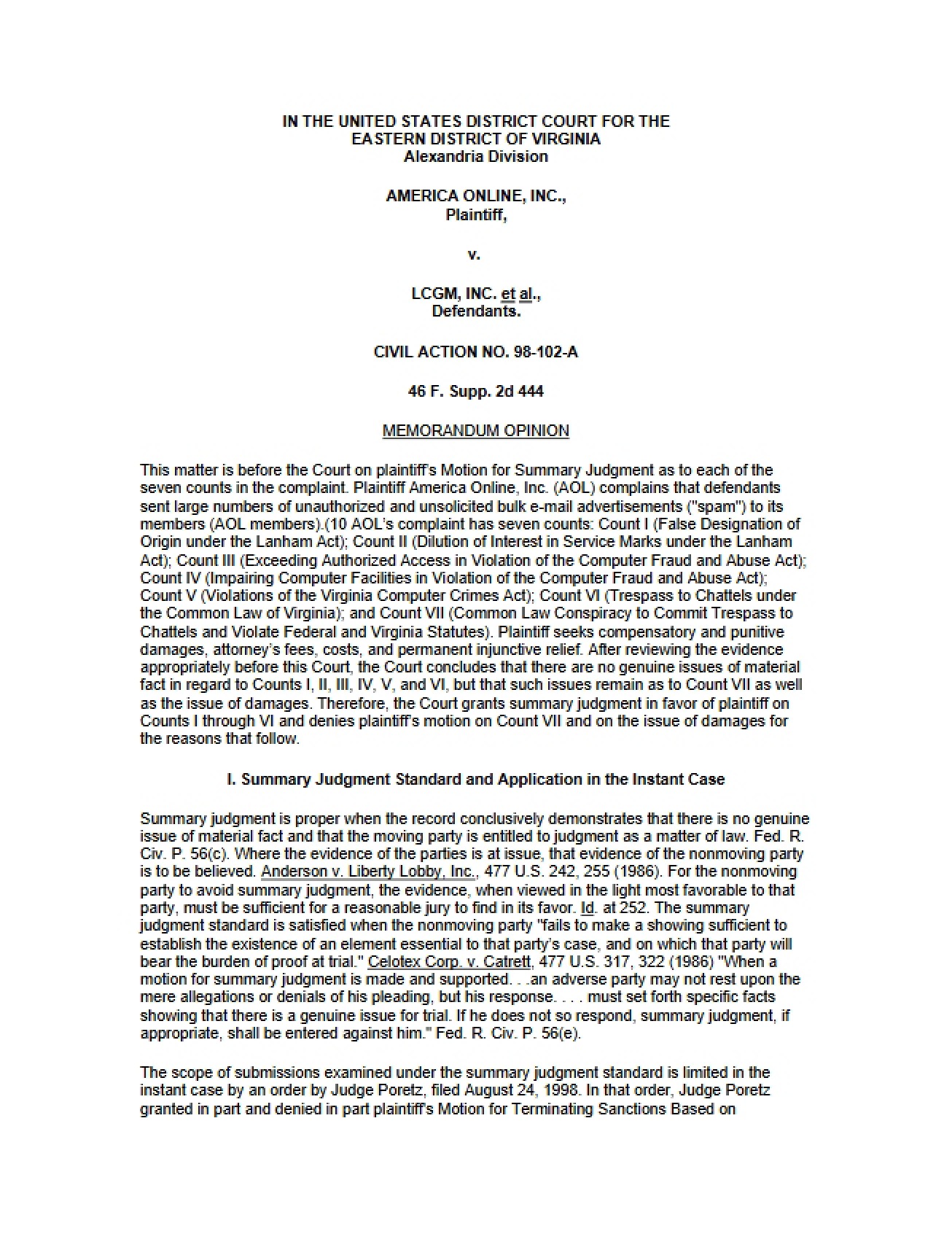 Civil Action 98-102-A
