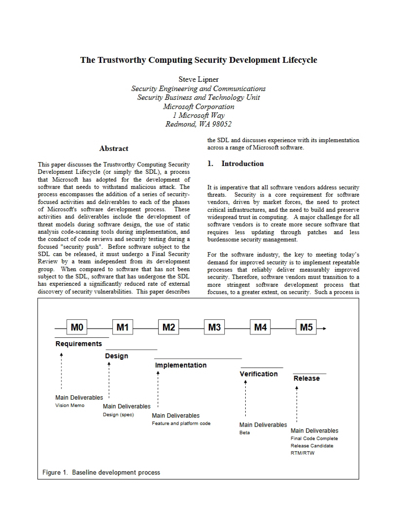 Security in Trustworthy Computing