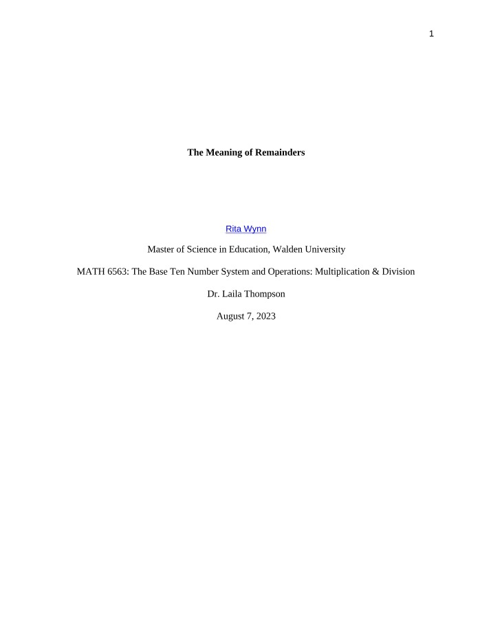 MATH6563 Week 5 Assignment