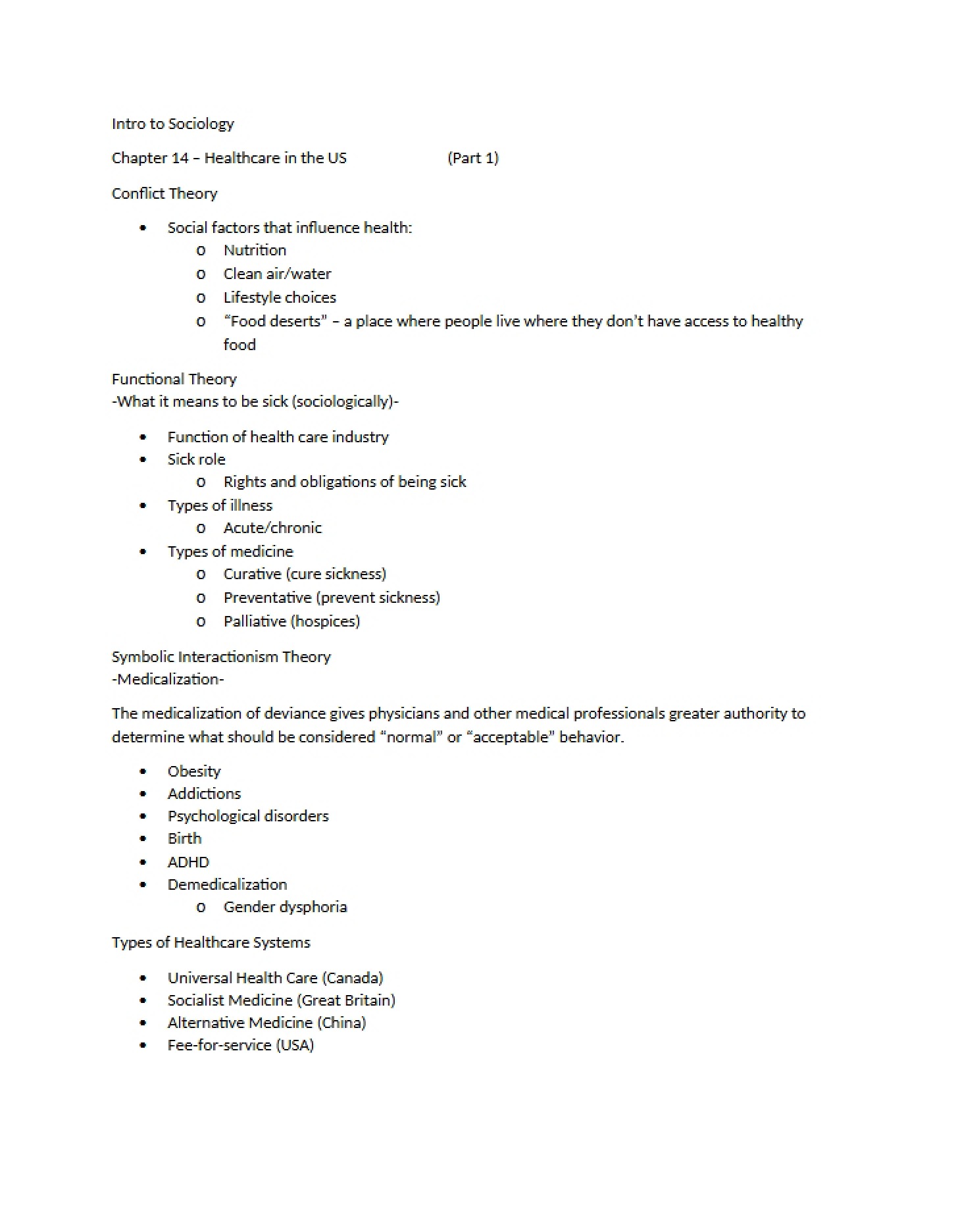 US Healthcare System Chapter 14