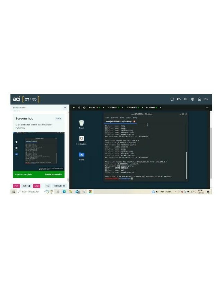 Network Scanning and Analysis - ITPRO Cybersecurity Lab
