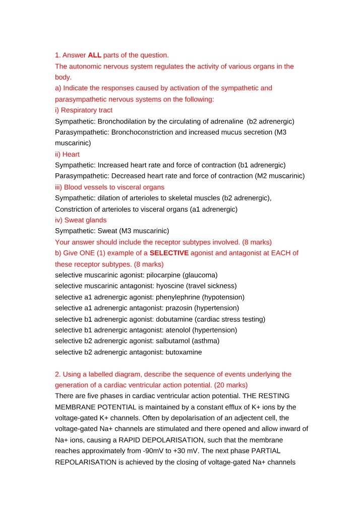 Answer Key - May 2016