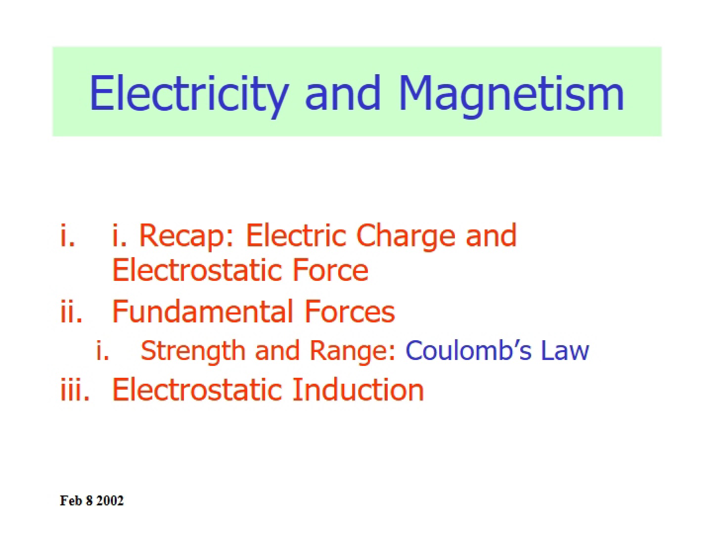 Magnetism and Electricity - 7 Pages
