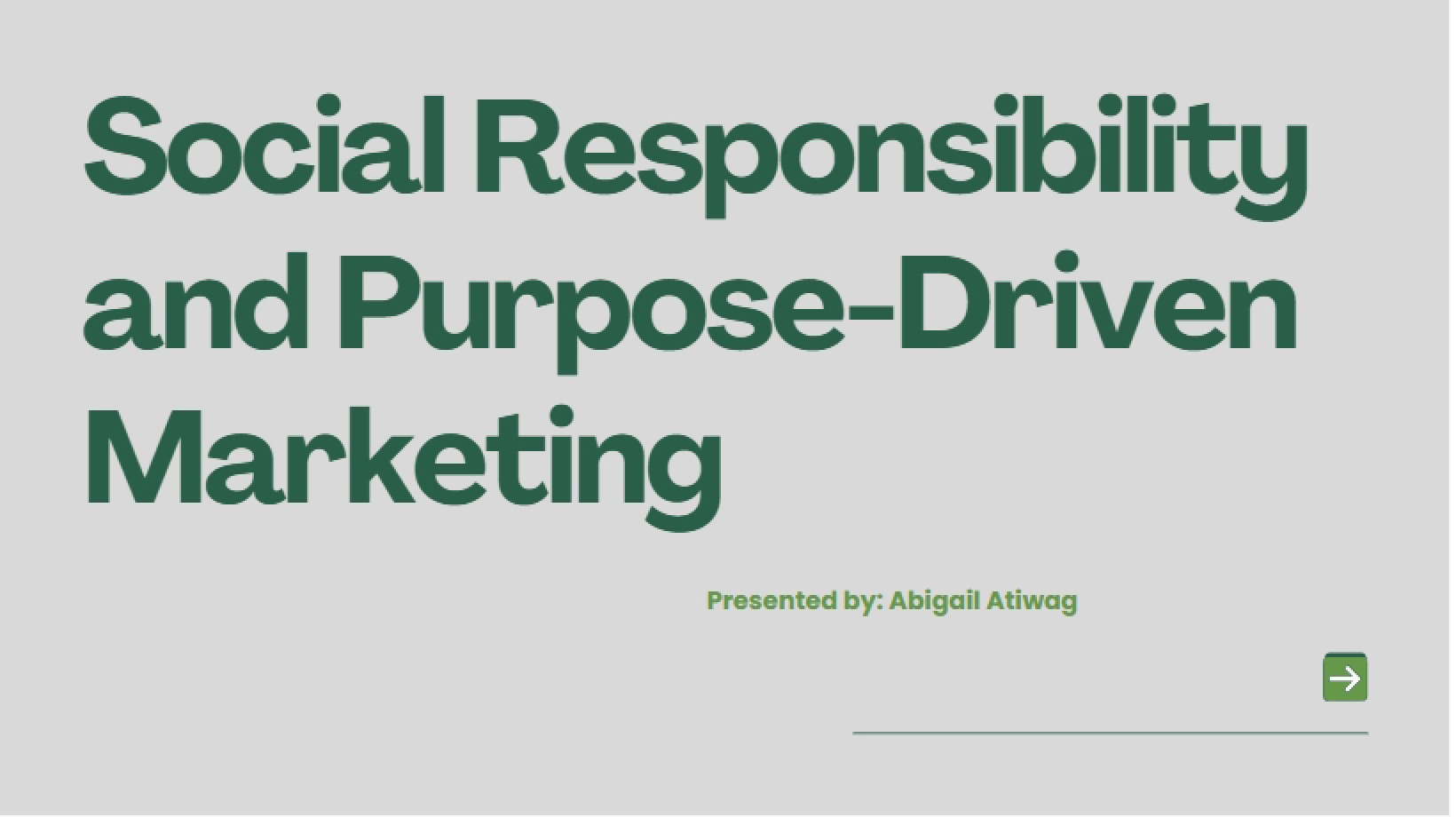 Purpose-Driven Marketing
