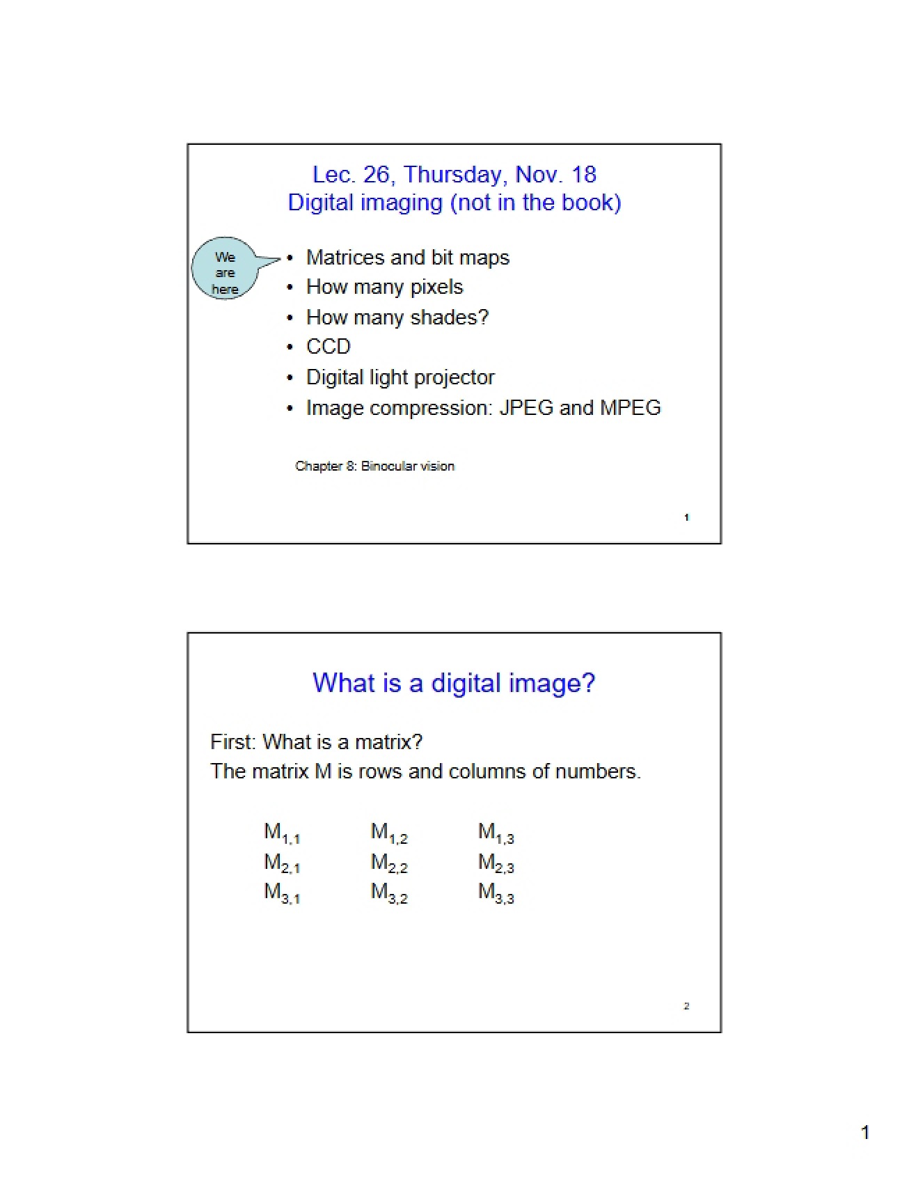 Lecture Session Twenty-Six
